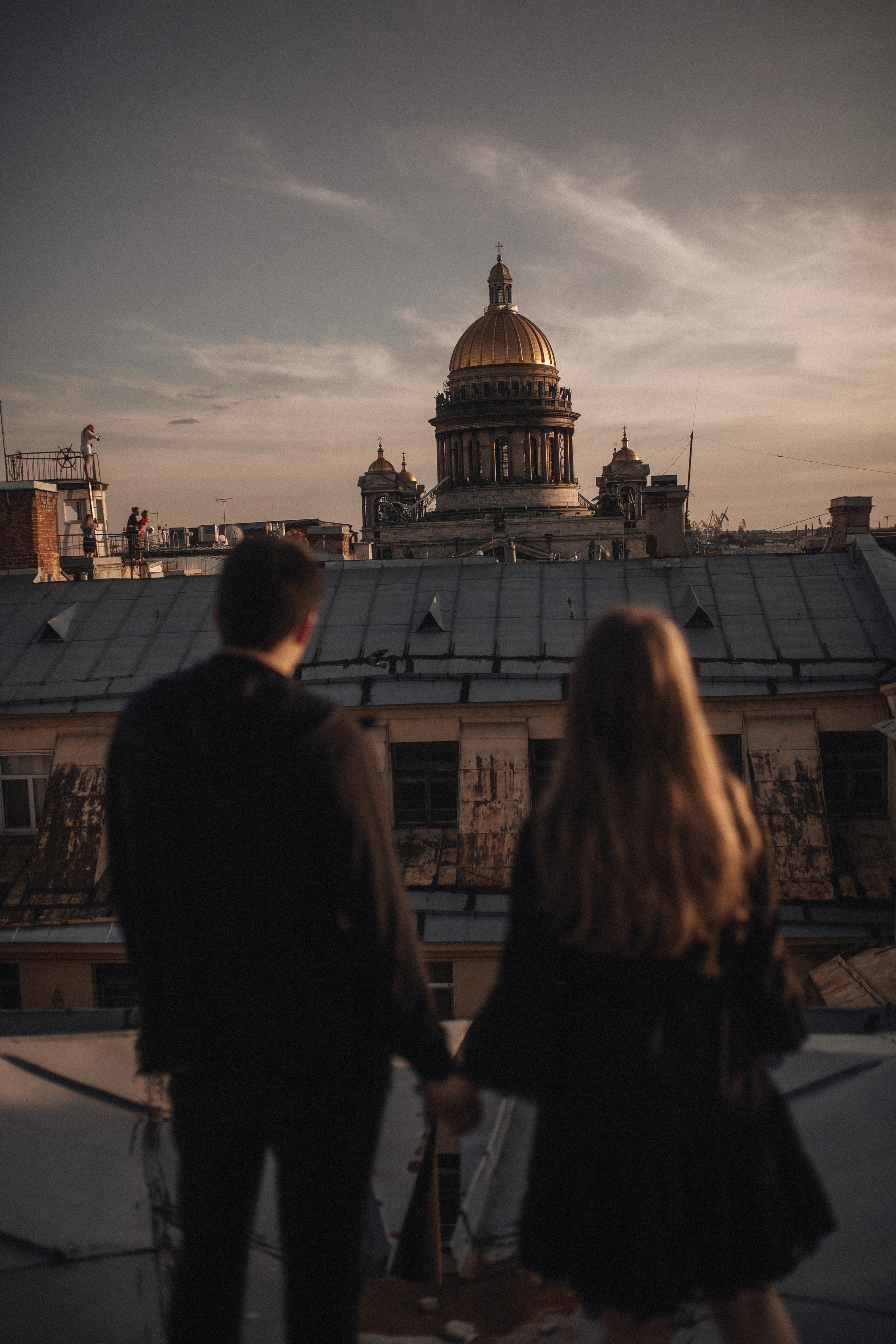 Закат на крыше. Фотограф в Санкт Петербурге Лара Великова