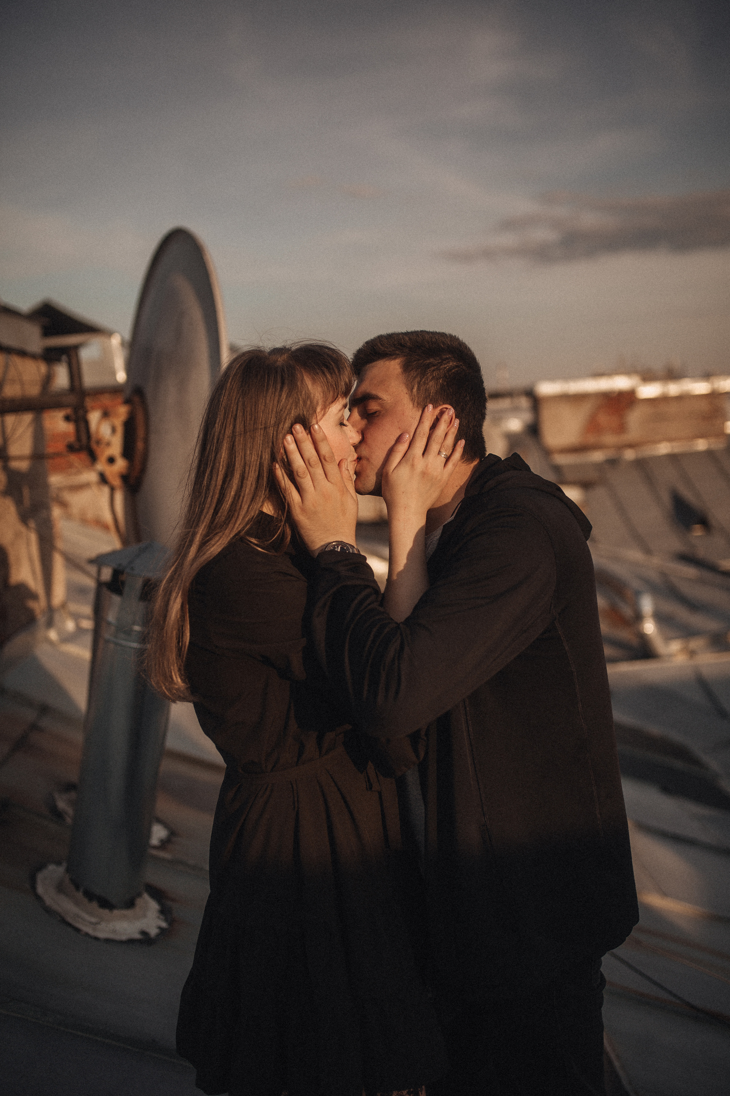 Закат на крыше. Фотограф в Санкт Петербурге Лара Великова