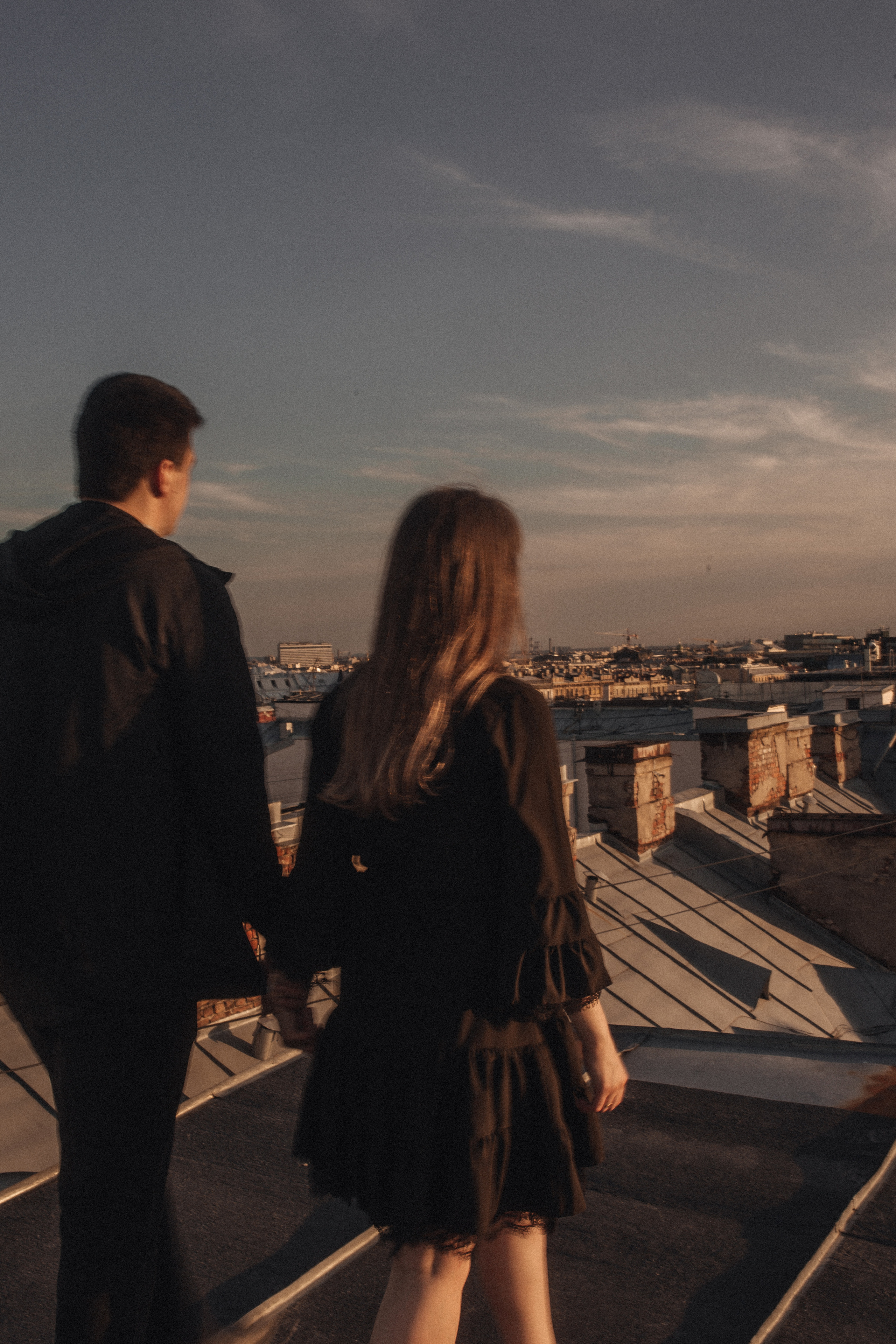 Закат на крыше. Фотограф в Санкт Петербурге Лара Великова