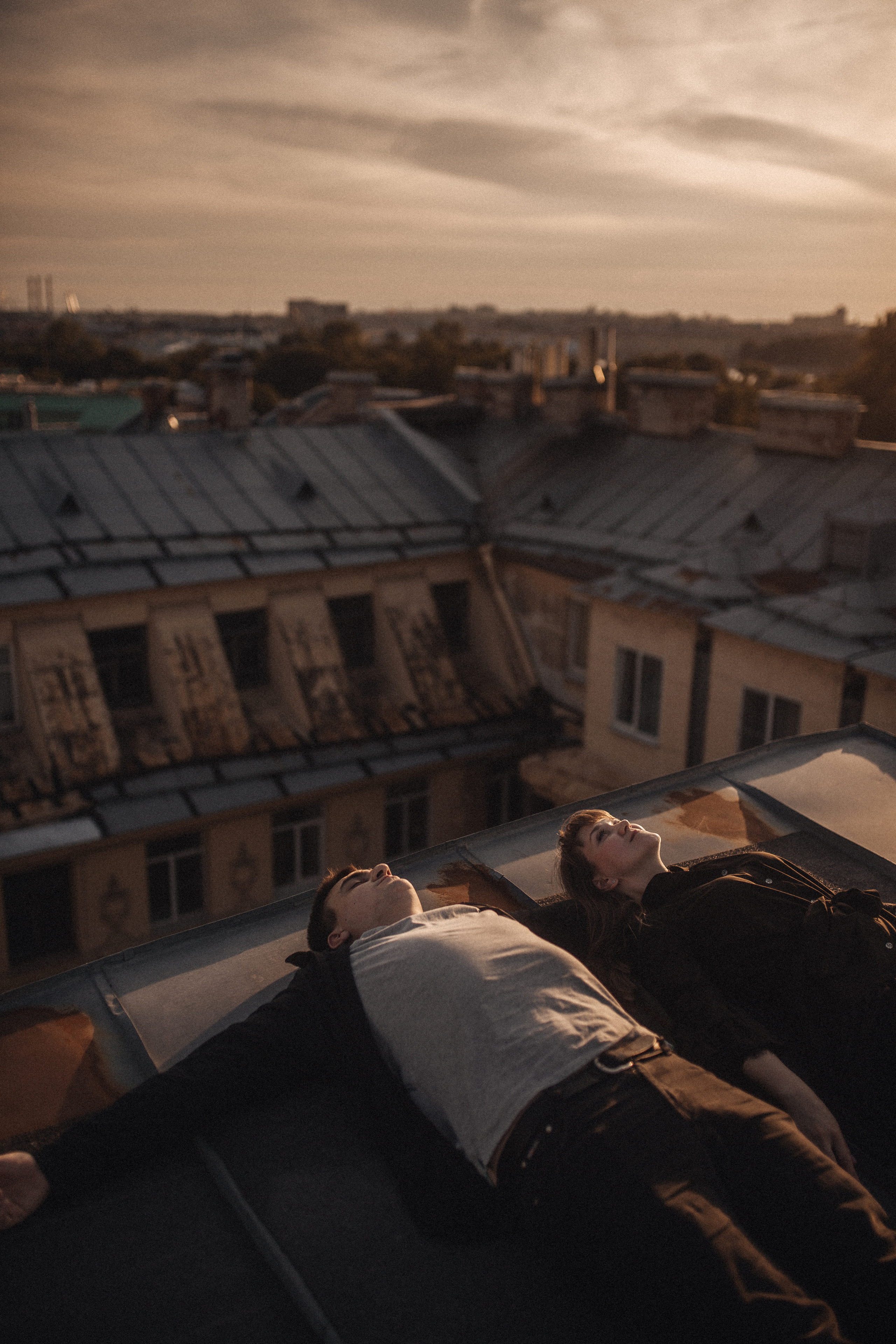 Закат на крыше. Фотограф в Санкт Петербурге Лара Великова