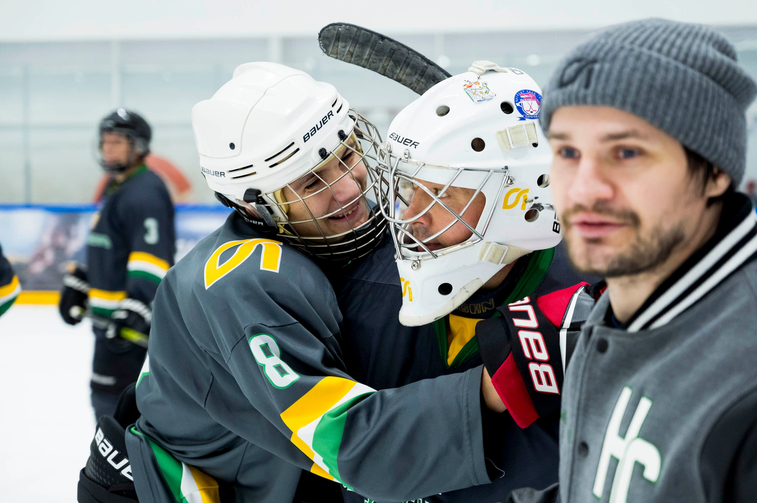 Хоккейный матч корпоративной команды Зарубежнефть. Репортажный фотограф и видеограф Слава Думчев. Тимбилдинги, отчетники, корпоративы