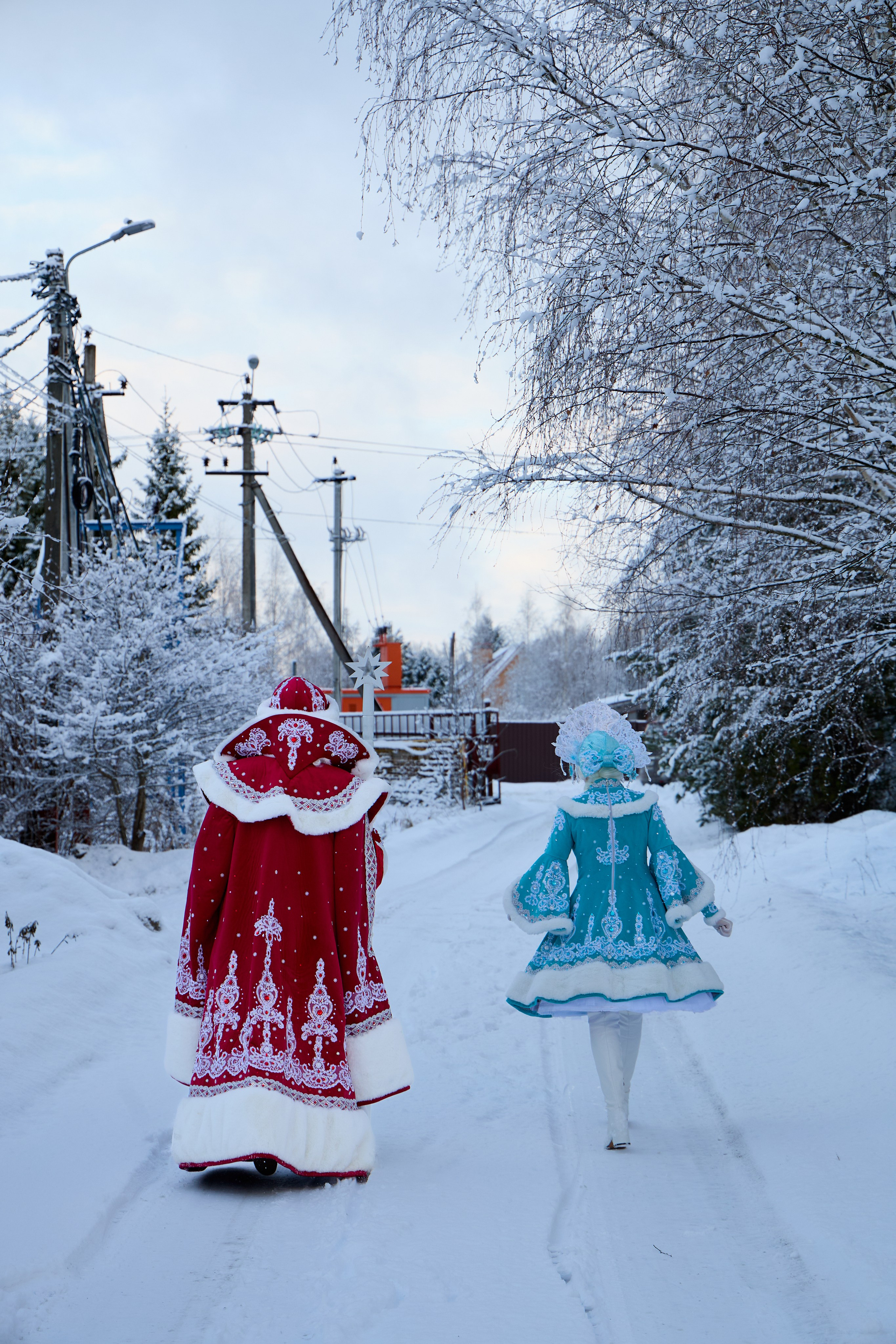 Дед Мороз и Снегурочка. Свадебный фотограф Москва и Московская область Борисов Сергей