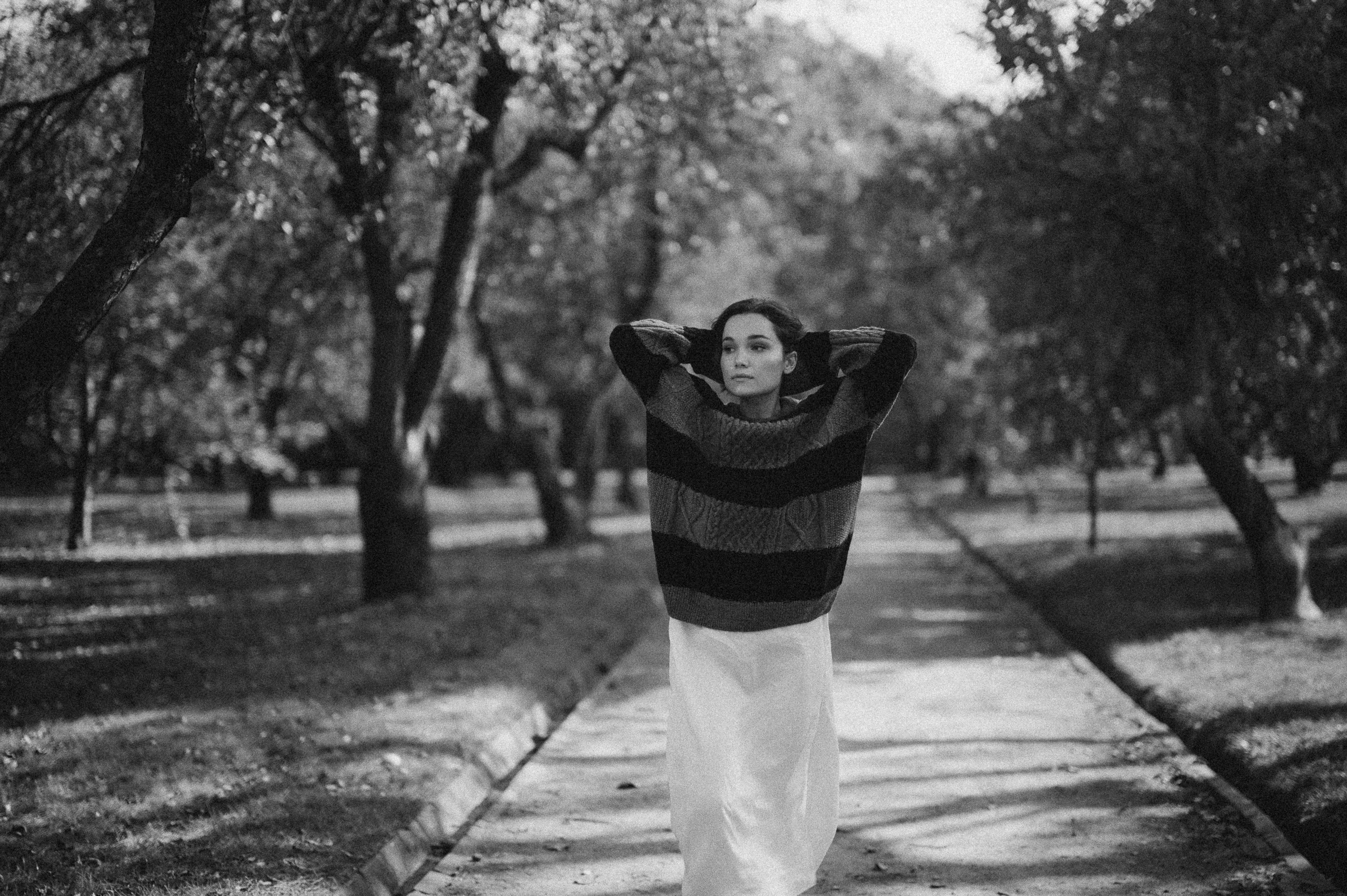 Полная серия с осенней съёмки в парке Коломенское в черно-белом варианте. Semerlina.ru