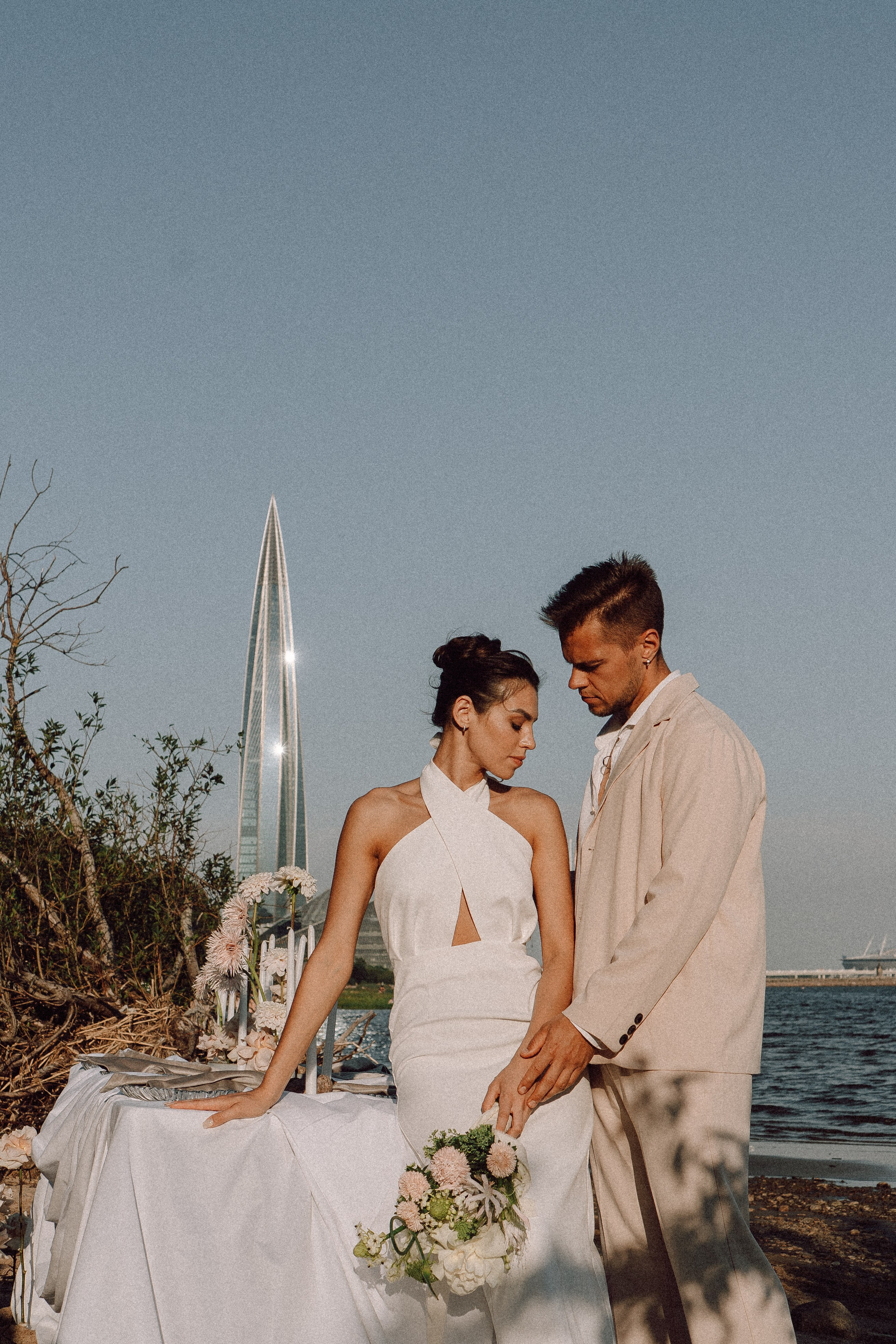СВАДЕБНАЯ ФОТОСЕССИЯ ВЫЕЗДНОЙ ЦЕРЕМОНИИ (ФИНСКИЙ ЗАЛИВ). Профессиональный фотограф, Санкт-Петербург — Виктория Богомолова