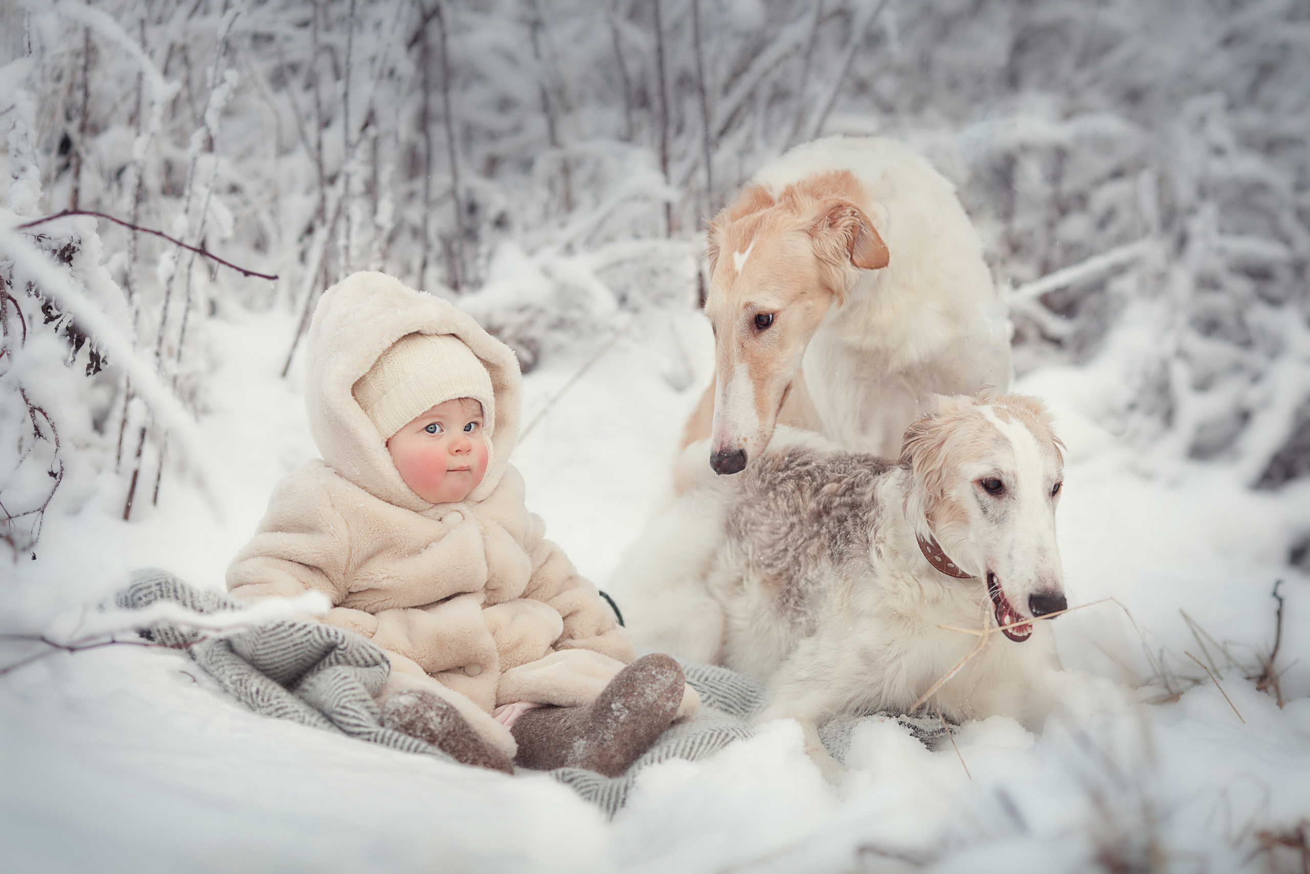 Зимняя фотосессия в деревне. Детский и семейный фотограф Муксимова Ирина
