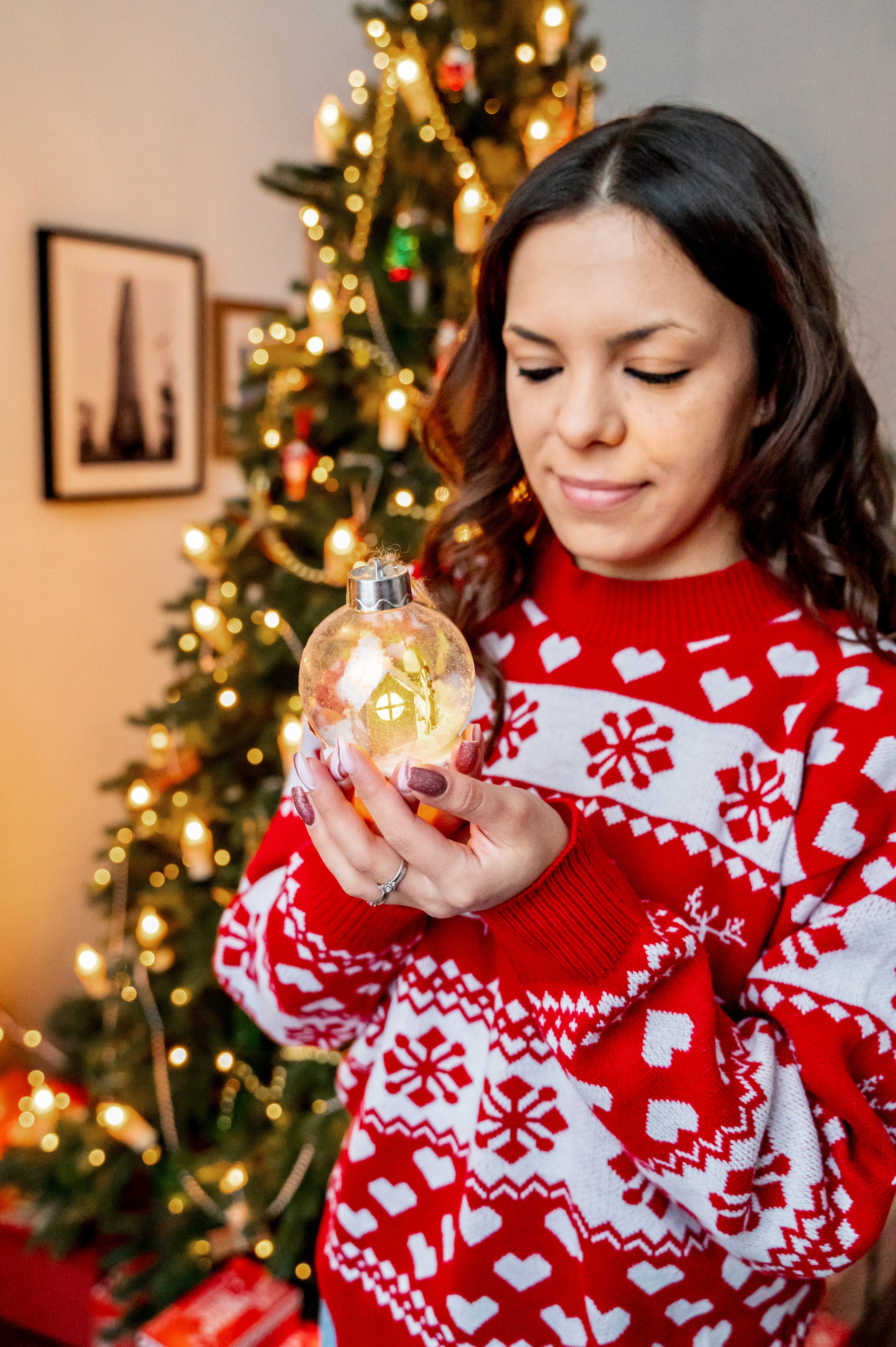 Новогодняя съёмка для мамы и дочки