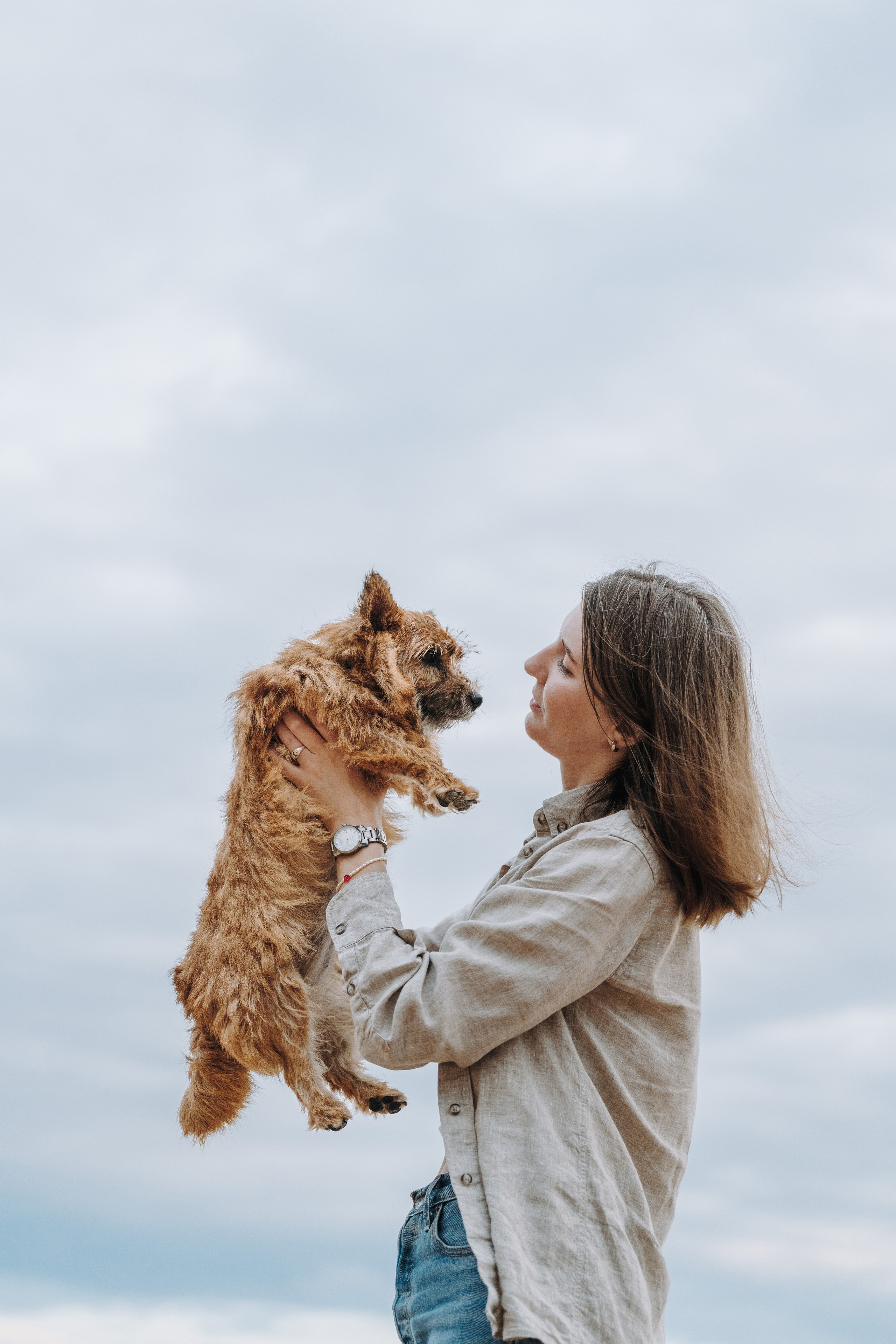 Семейная фотосессия с собакой Спб. Фотограф анималист в Спб недорого Олеся Майорова