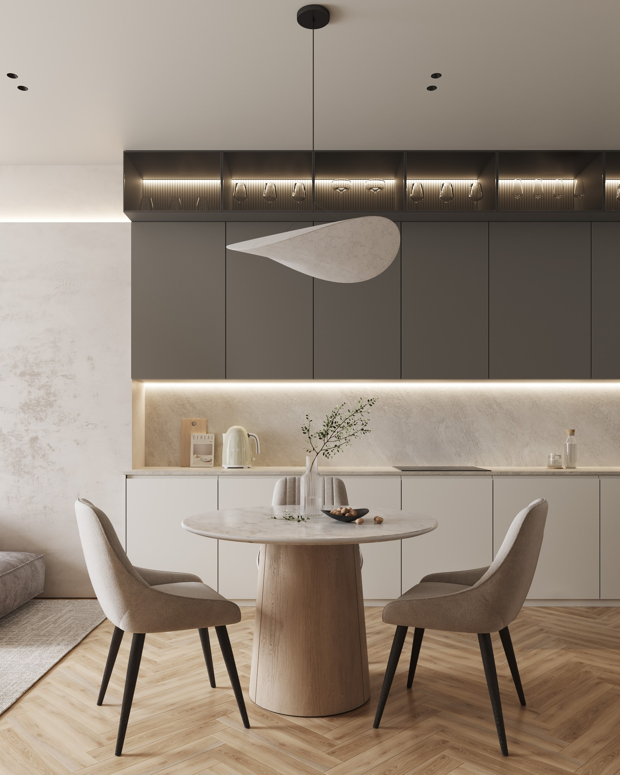 Neva Towers. Дизайн интерьера | 3D визуализация | Миланская Марина