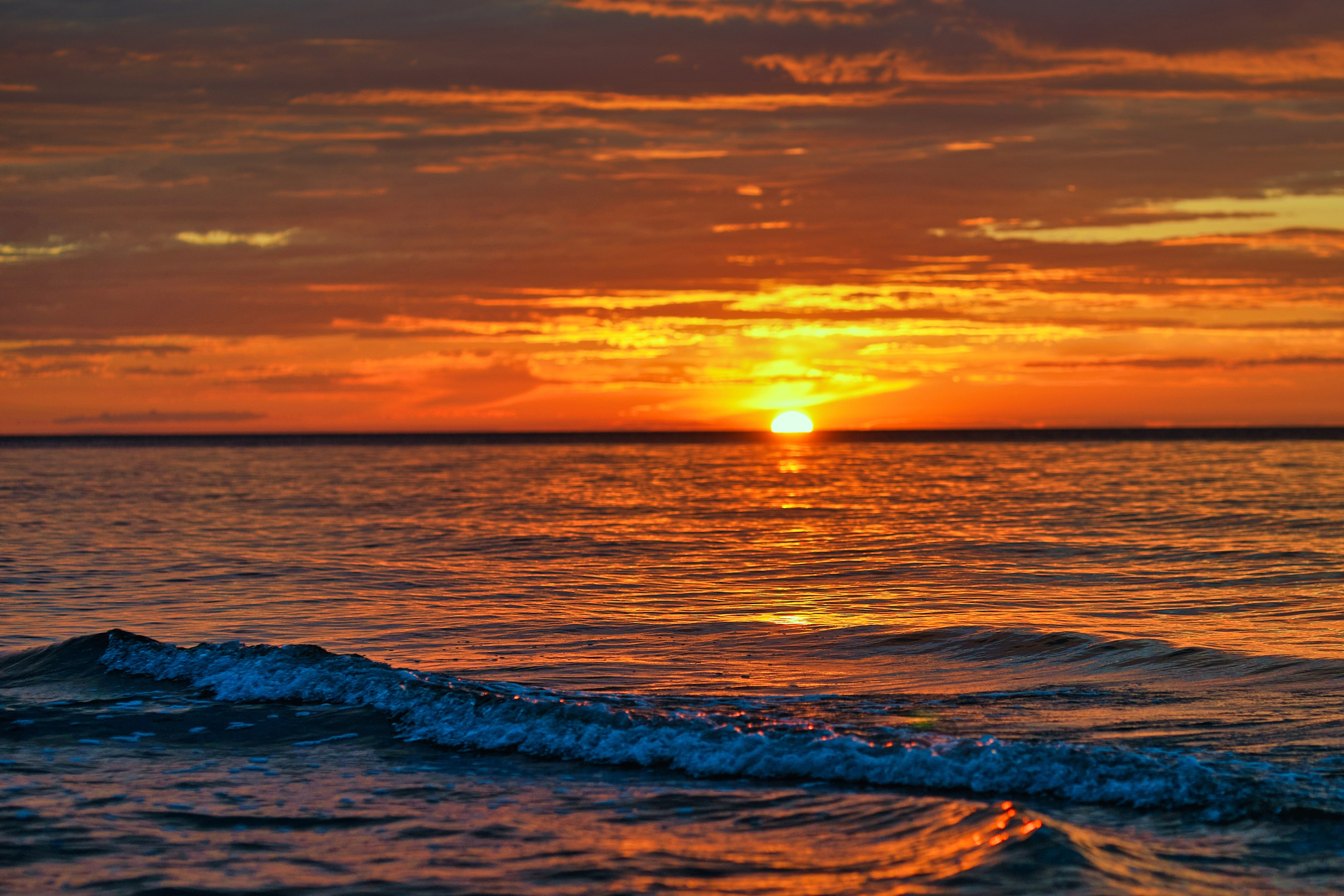 Закат на Балтийском море.