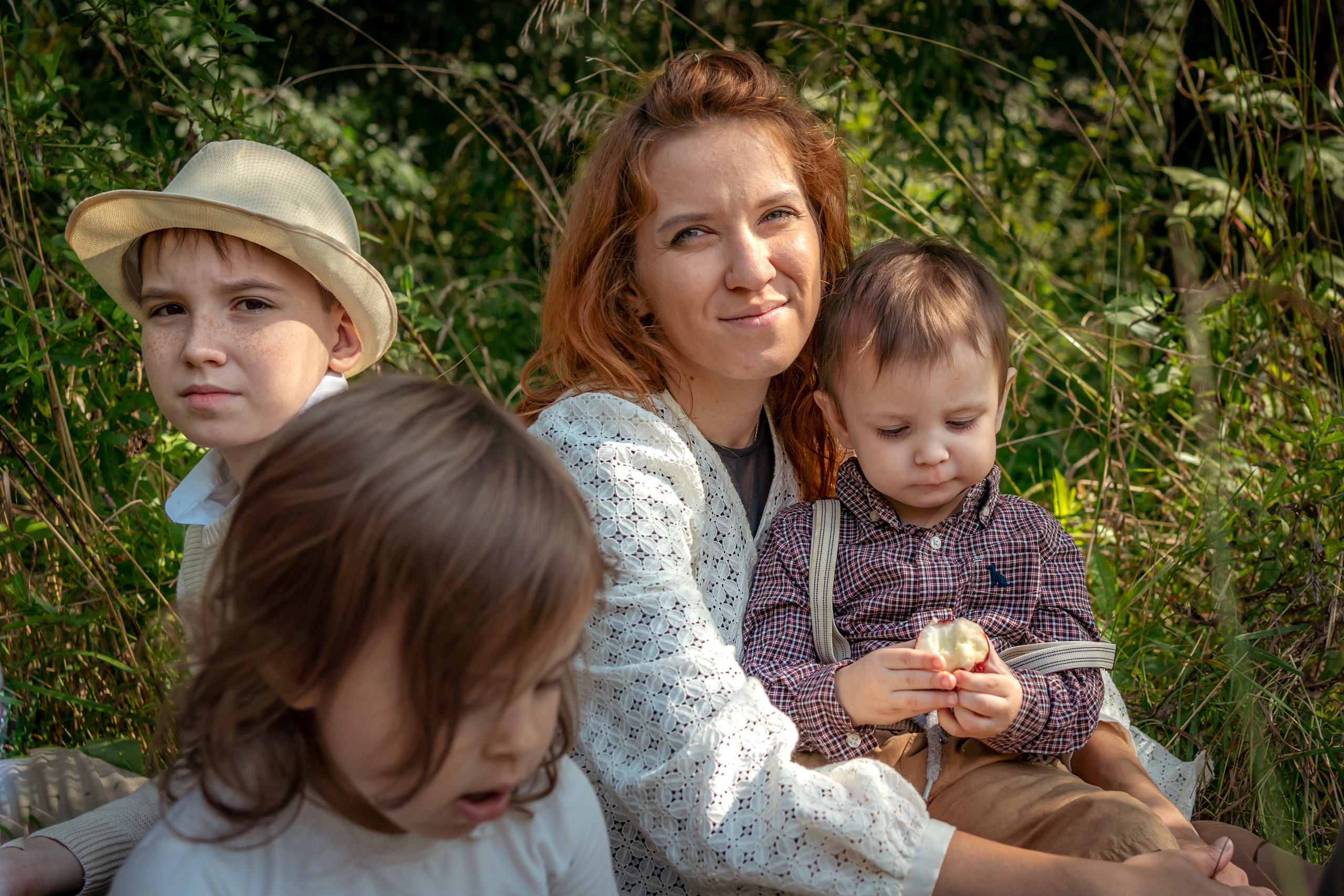 Екатерина с детьми. Семейный фотограф Варвара Сорока в городе Москве