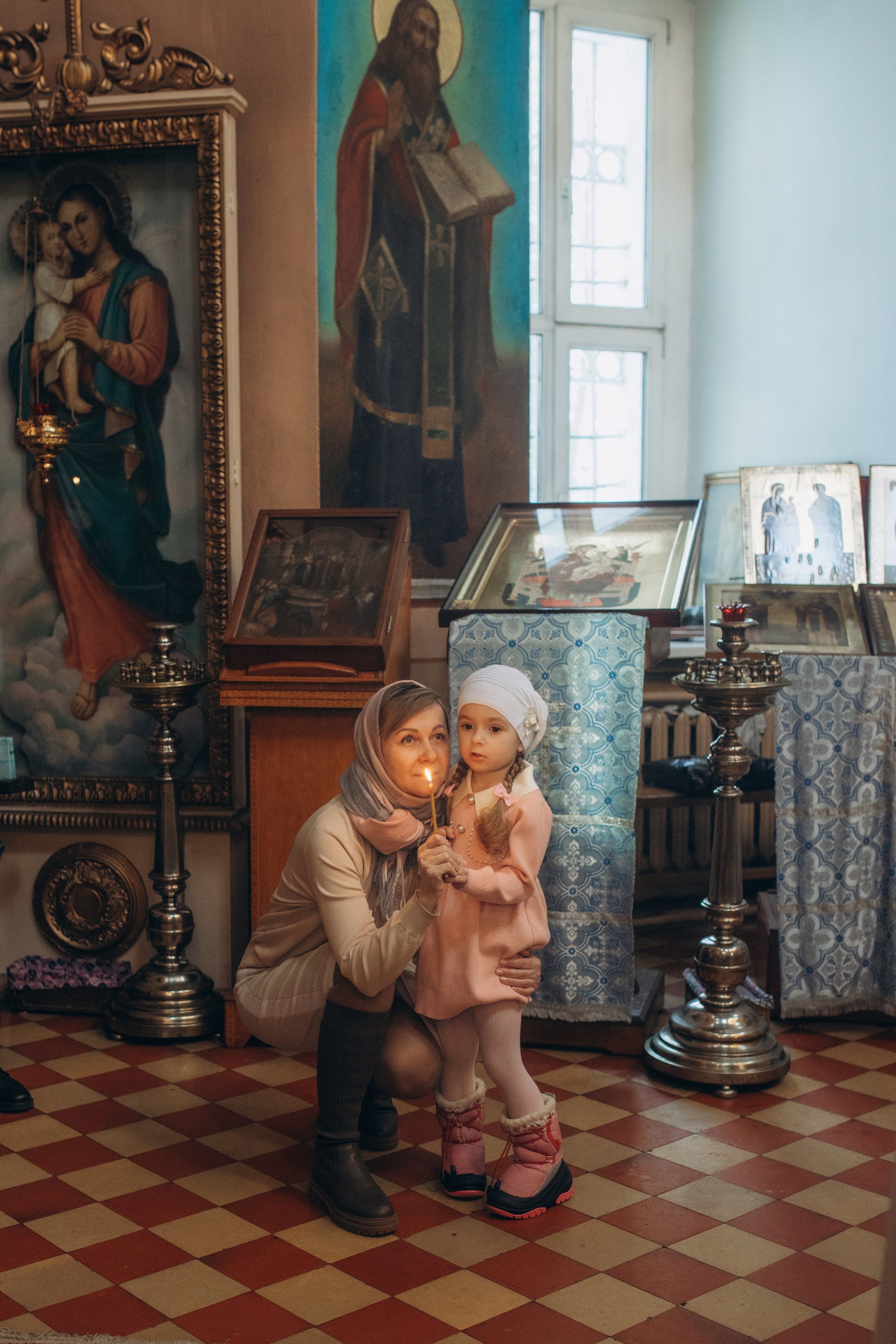 Крещение Михаил. Семейный и домашний фотограф в Москве и МО Королева Валерия