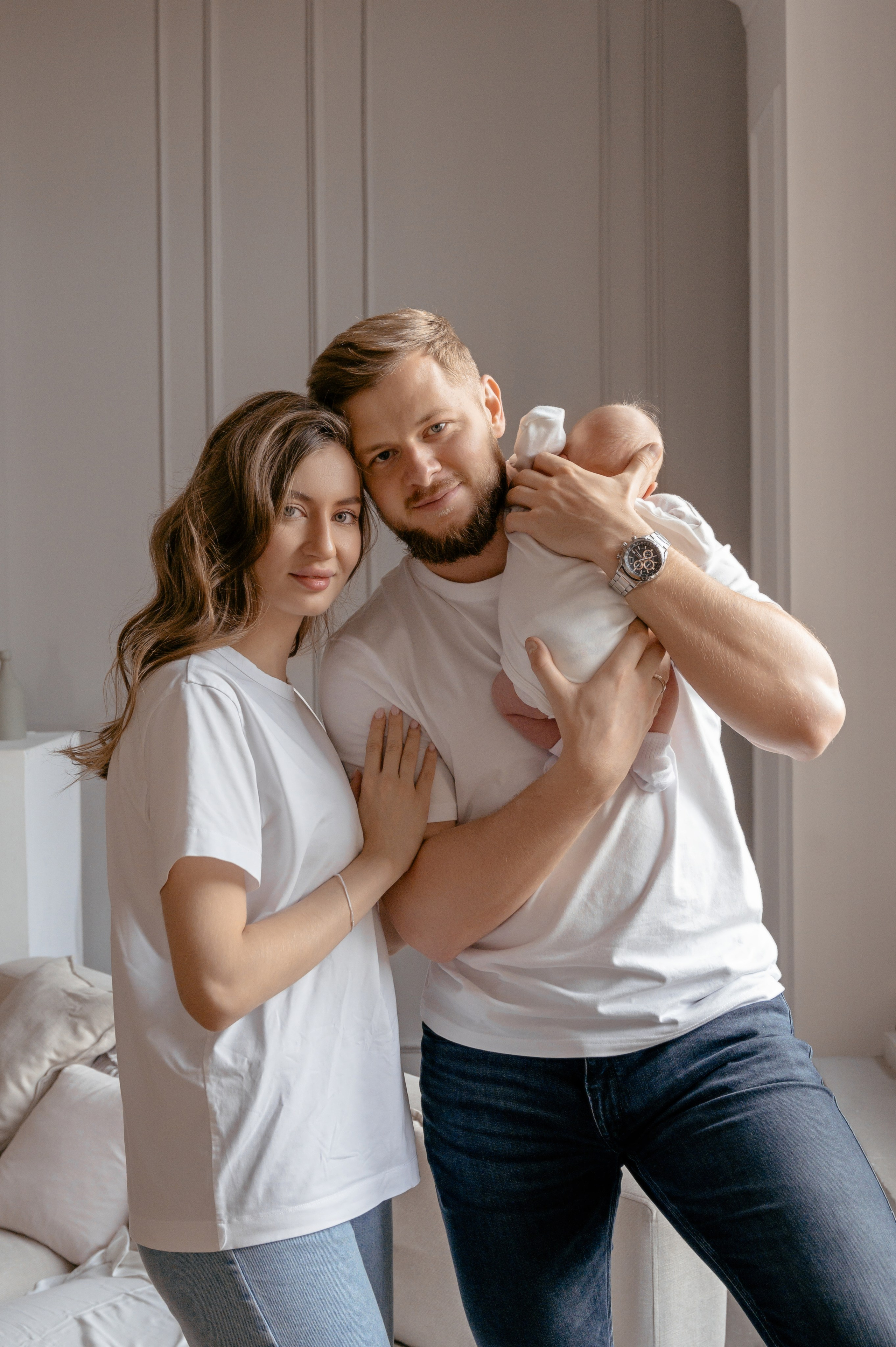 Ньюборн в студии. Фотограф новорожденных малышей в Санкт-Петербурге