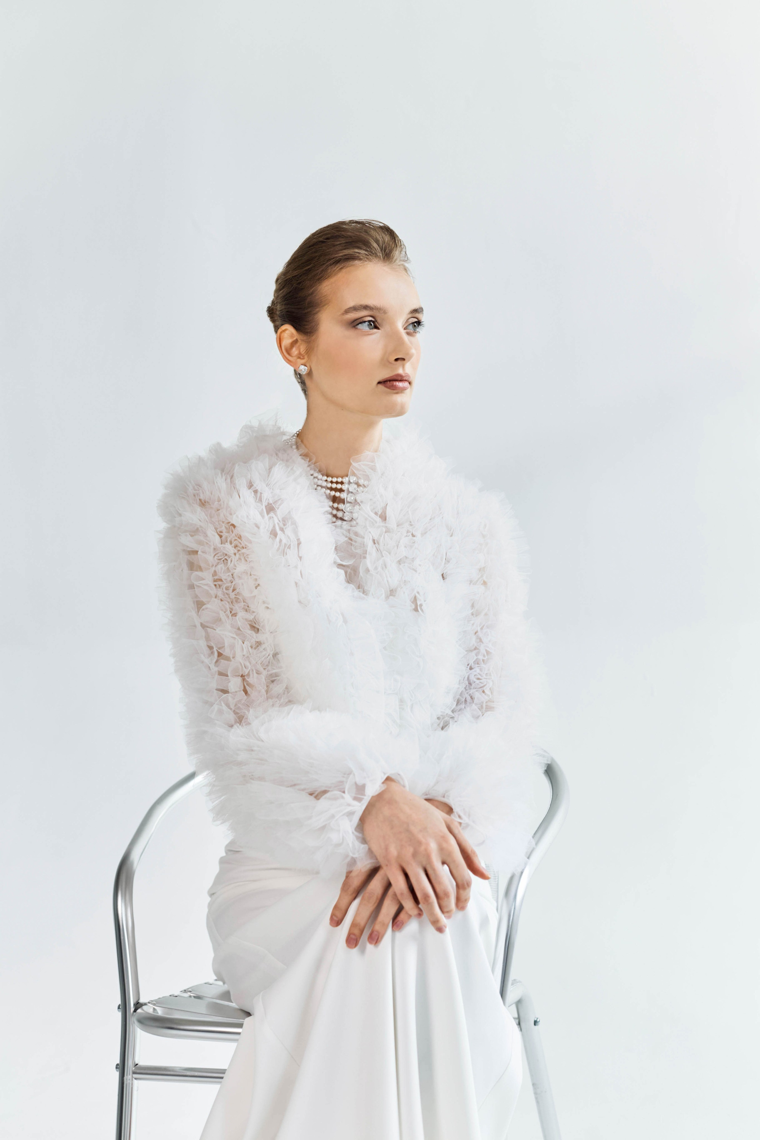 Фатиновая шубка. Свадебный салон-ателье Бонжур в Минске Bonjour