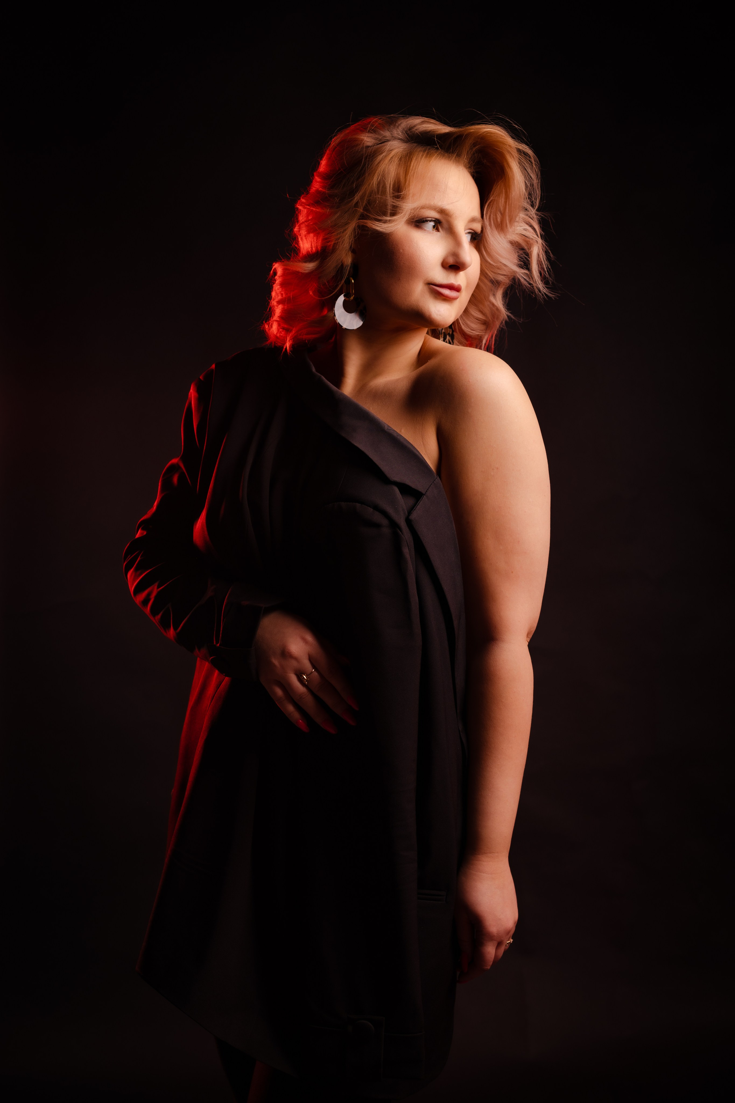 Анна Гламурная в черном. Свадебный фотограф в Москве