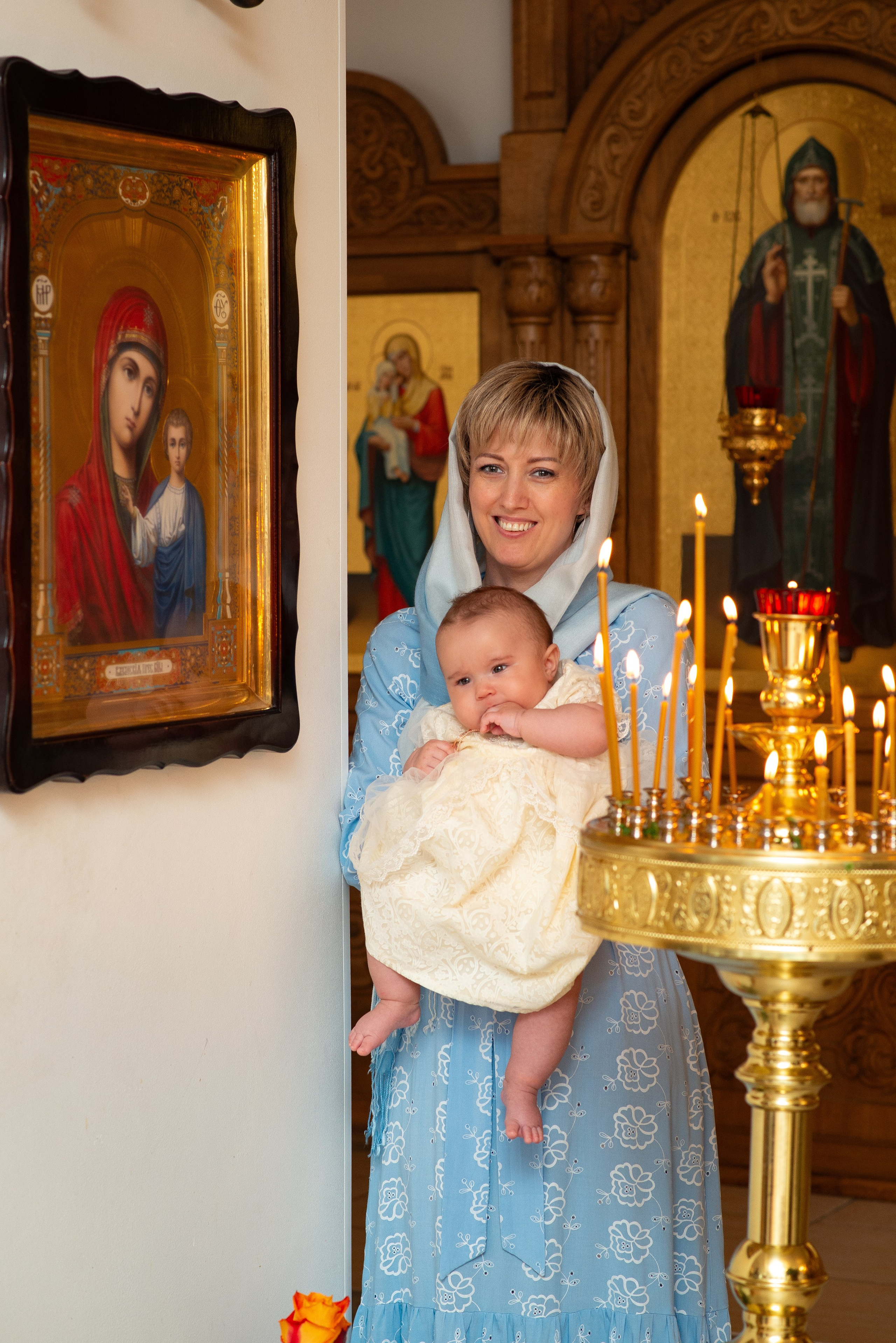 Крещение Машеньки в хр.Преображения Господня. Семейный фотограф на выписку из роддома и крещение Минск Настя Гришук