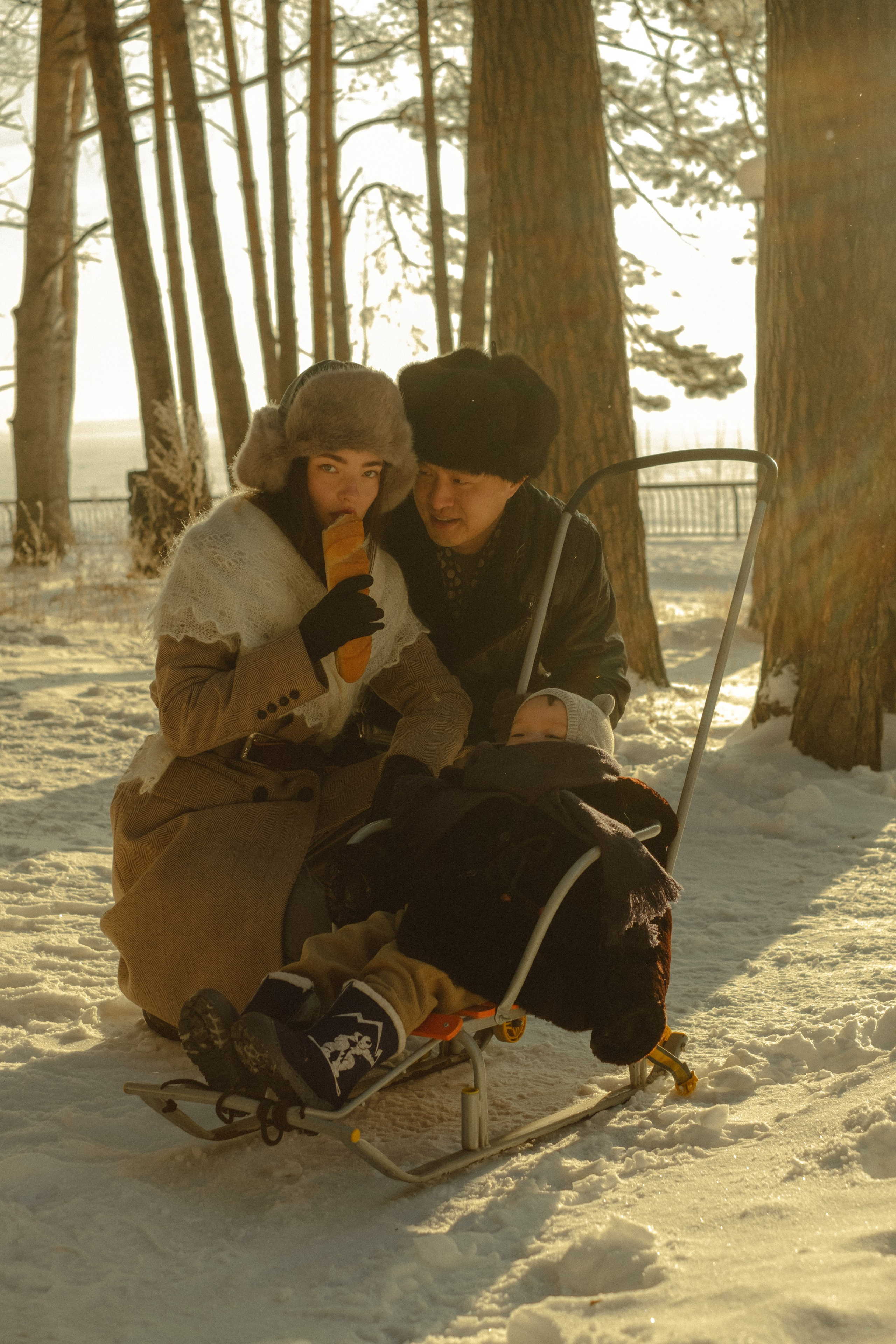 Ксюша, Том и Кирин | в стиле СССР. Фотограф в Новосибирске Диана Ильиных