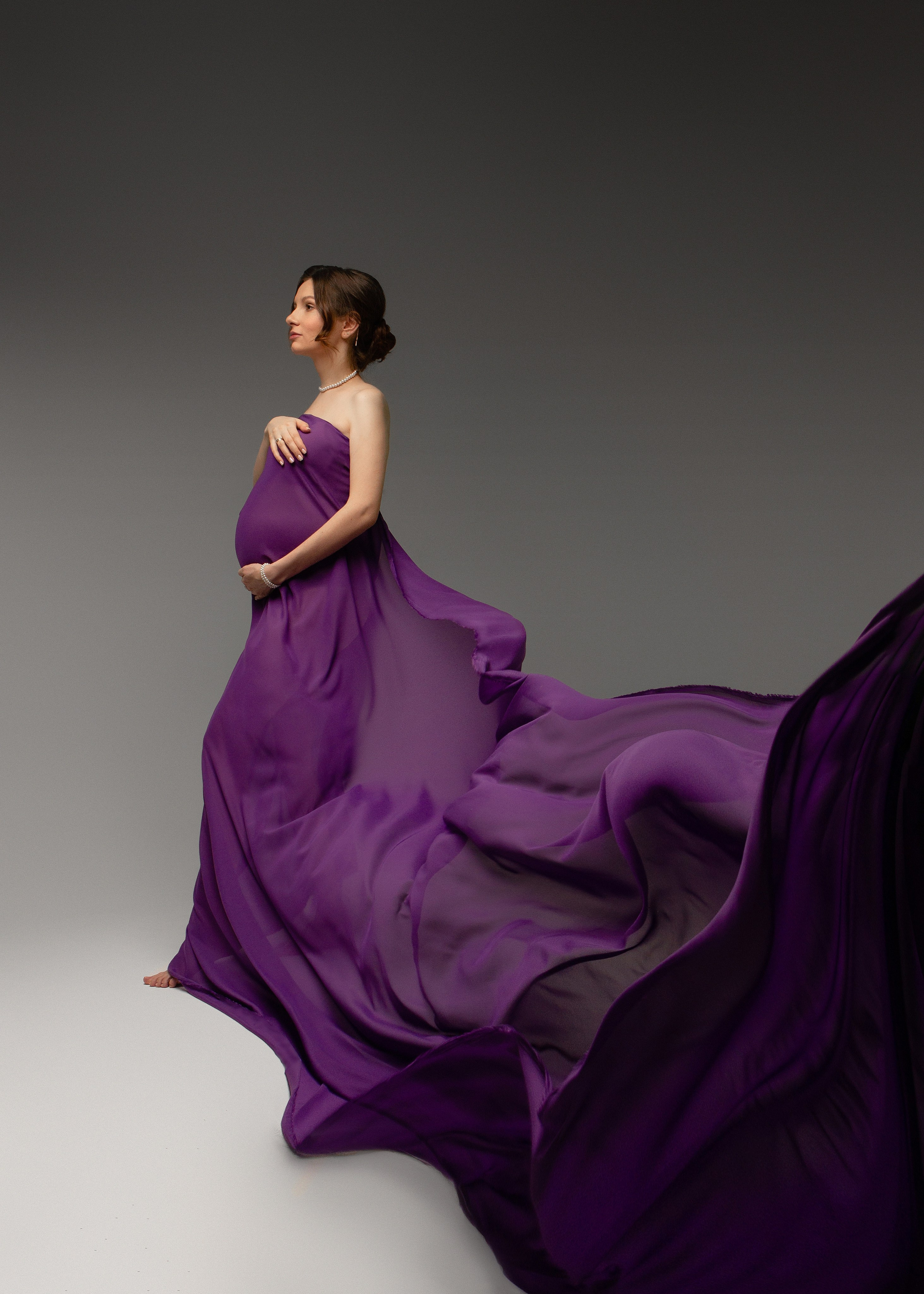 Шифон Сирень. Фотограф беременности в Екатеринбурге Илона Филатьева