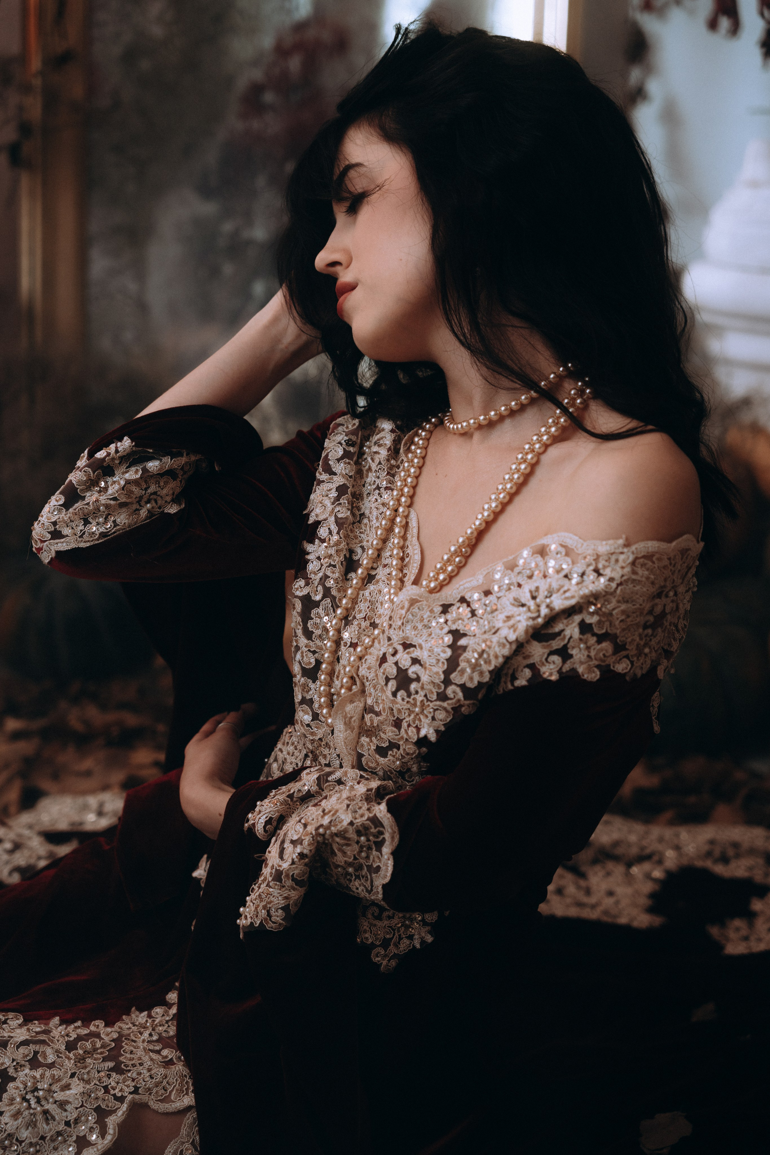 Готическая фотосессия в фотостудии. Портретный свадебный фотограф Крым | Евгения Щитенко