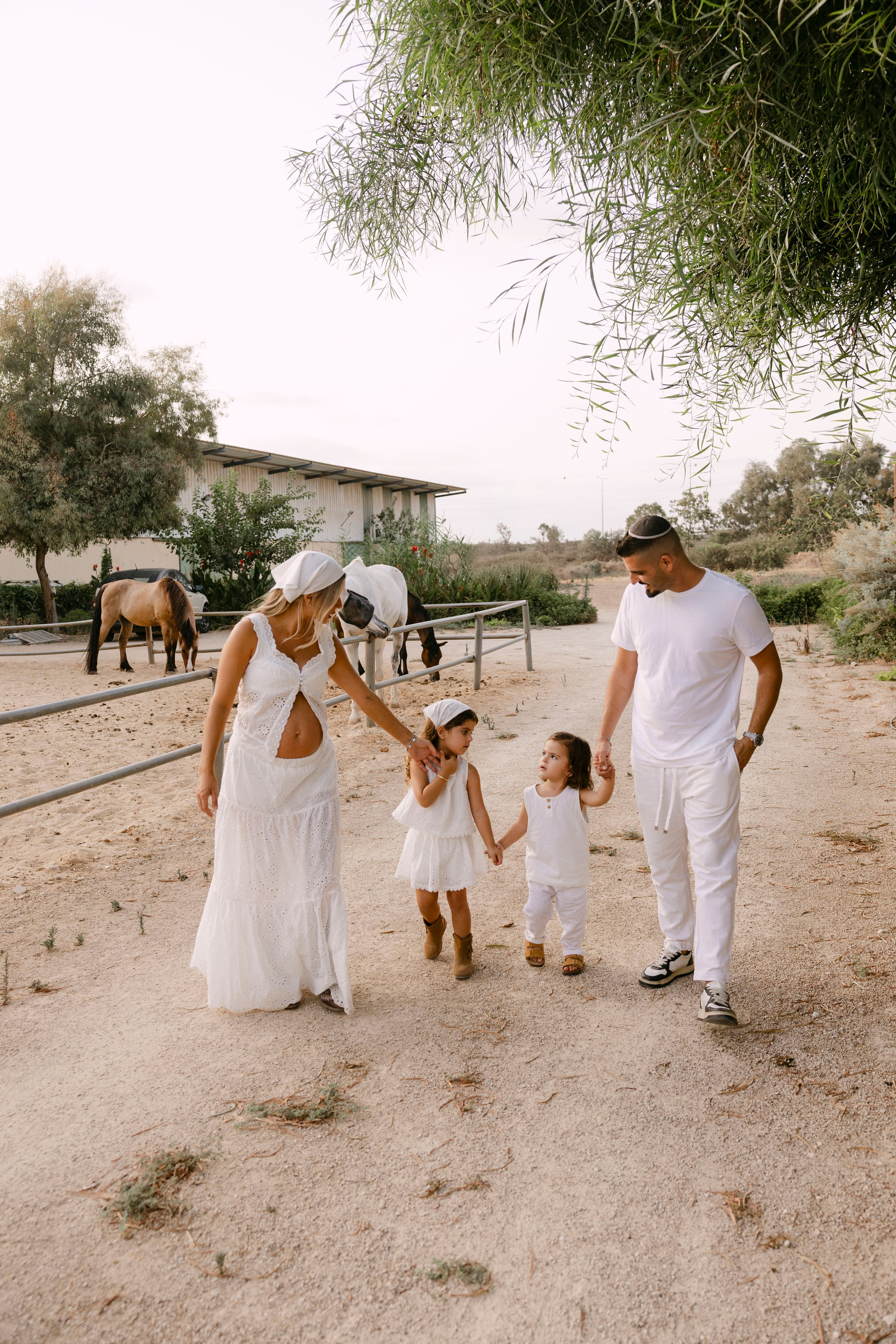Pregnancy photoshoot at the horse farm. Главная