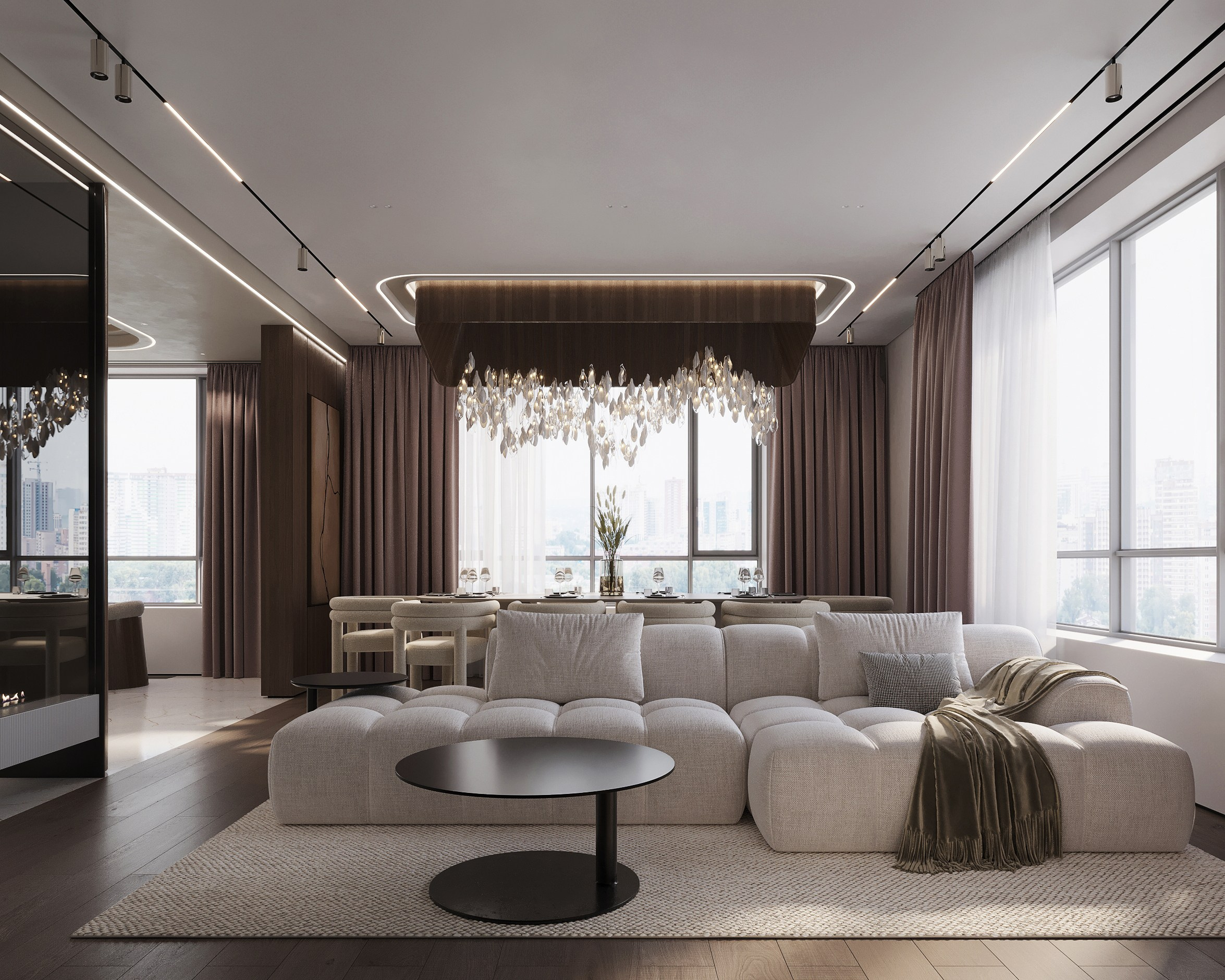 ЖК «Аль-Фараби 27», 120 м². Room Design Studio