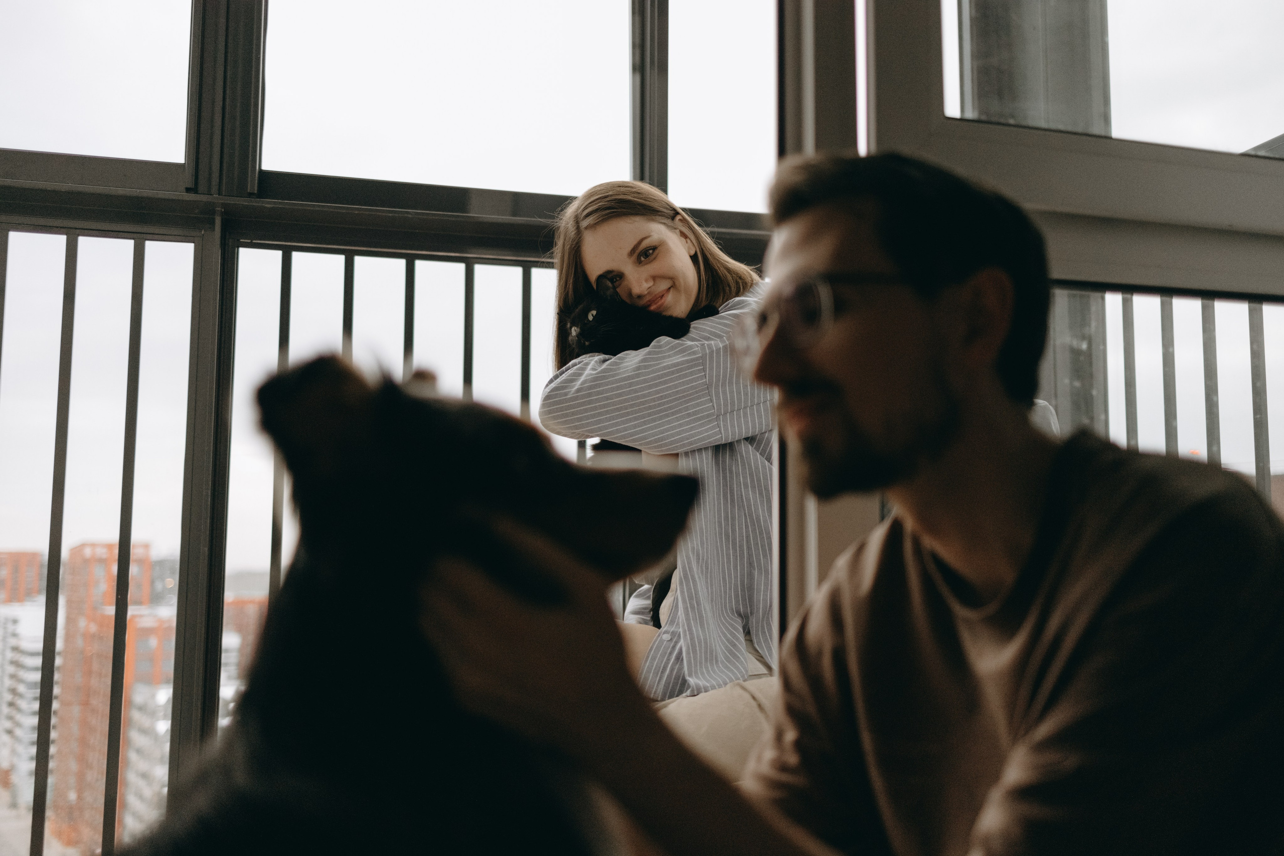 Настя, Никита и их Гром и Мяу. Фотограф — Анималист | Санкт-Петербург