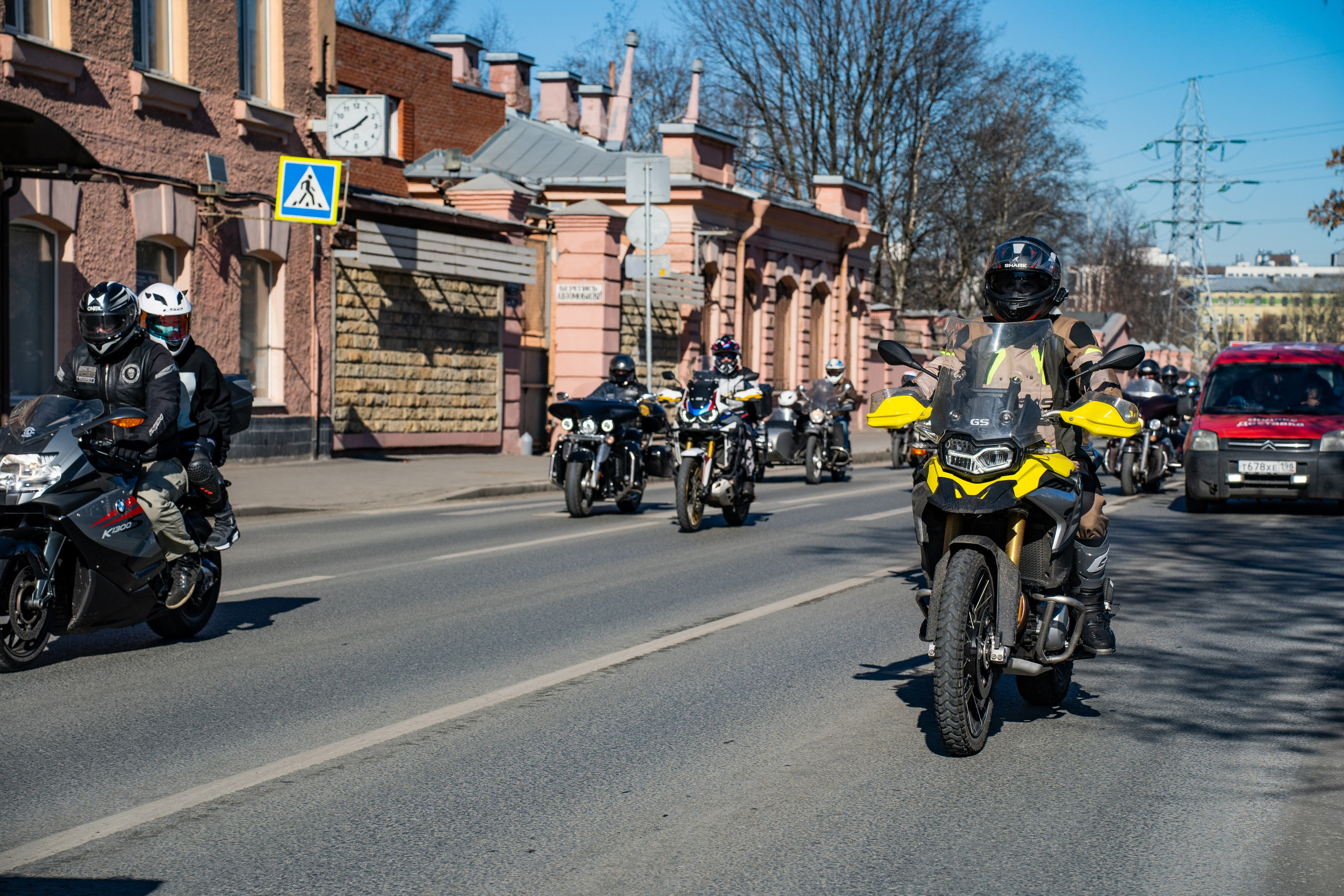 Весенний прохват мотоклуба Normans Riders MC. Концертный и репортажный фотограф в Санкт-Петербурге Слава Пахомов