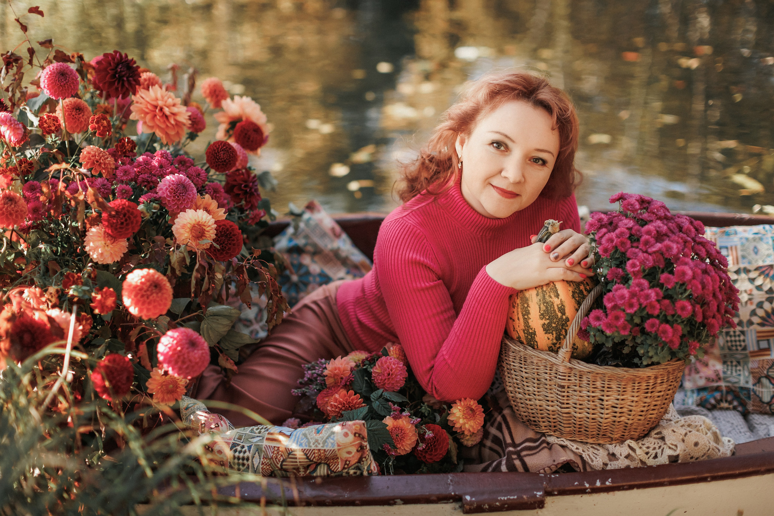 Фотопроект «Лодка в цветах». Свадебный, семейный и детский фотограф в городе Партизанск, Находка
