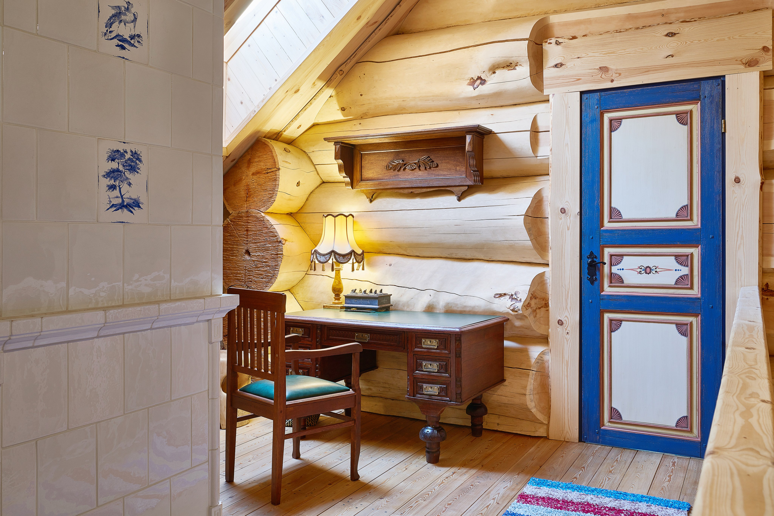 Интерьер деревянного дома в русском стиле в Подмосквовье. Ольга Саакян Ι Дизайн интерьера в Москве: планировка, подбор отделочных материалов, чертежи для строителей и надзор за ремонтом квартиры