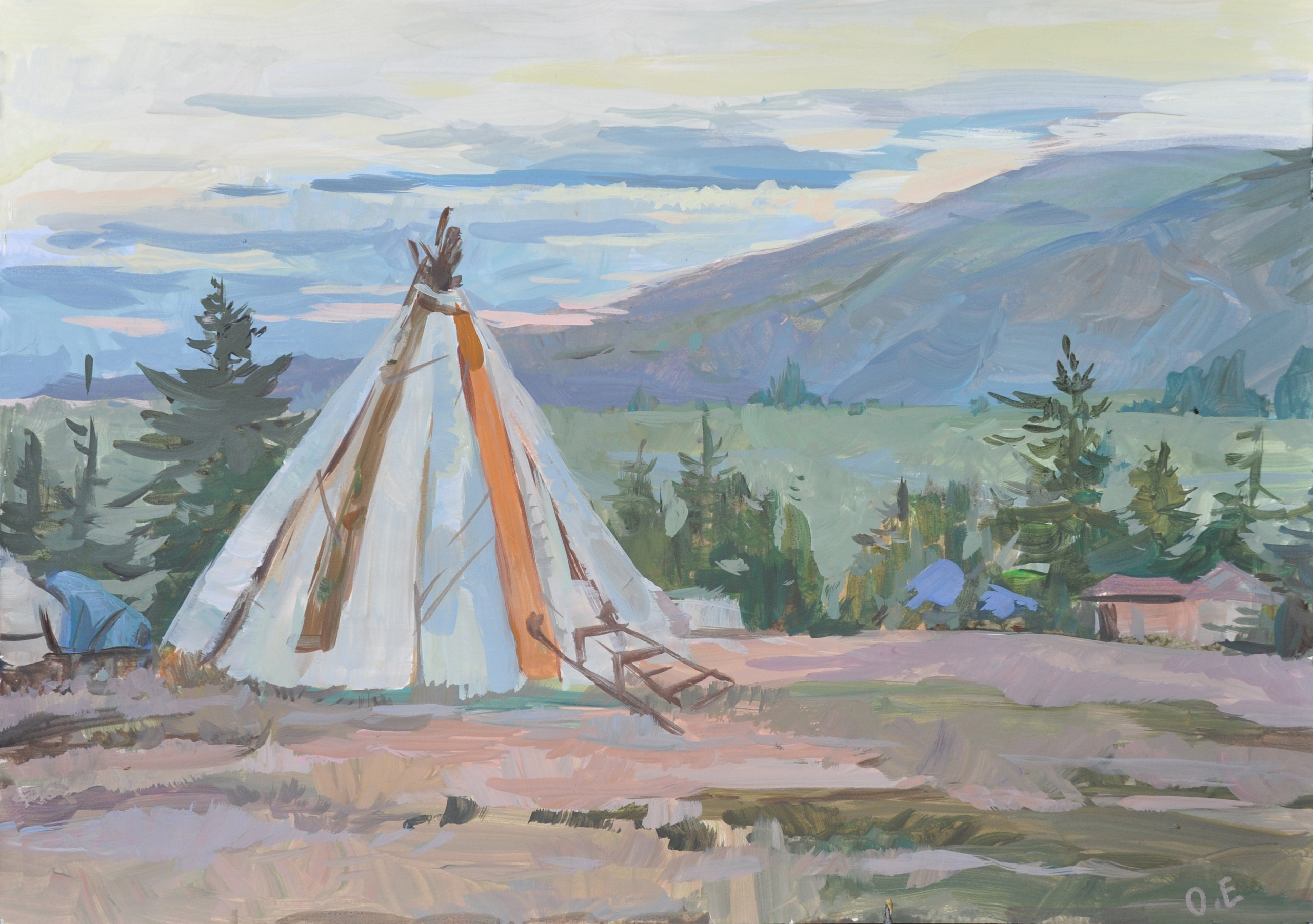 За Полярным кругом. Ефремова Ольга. Художник