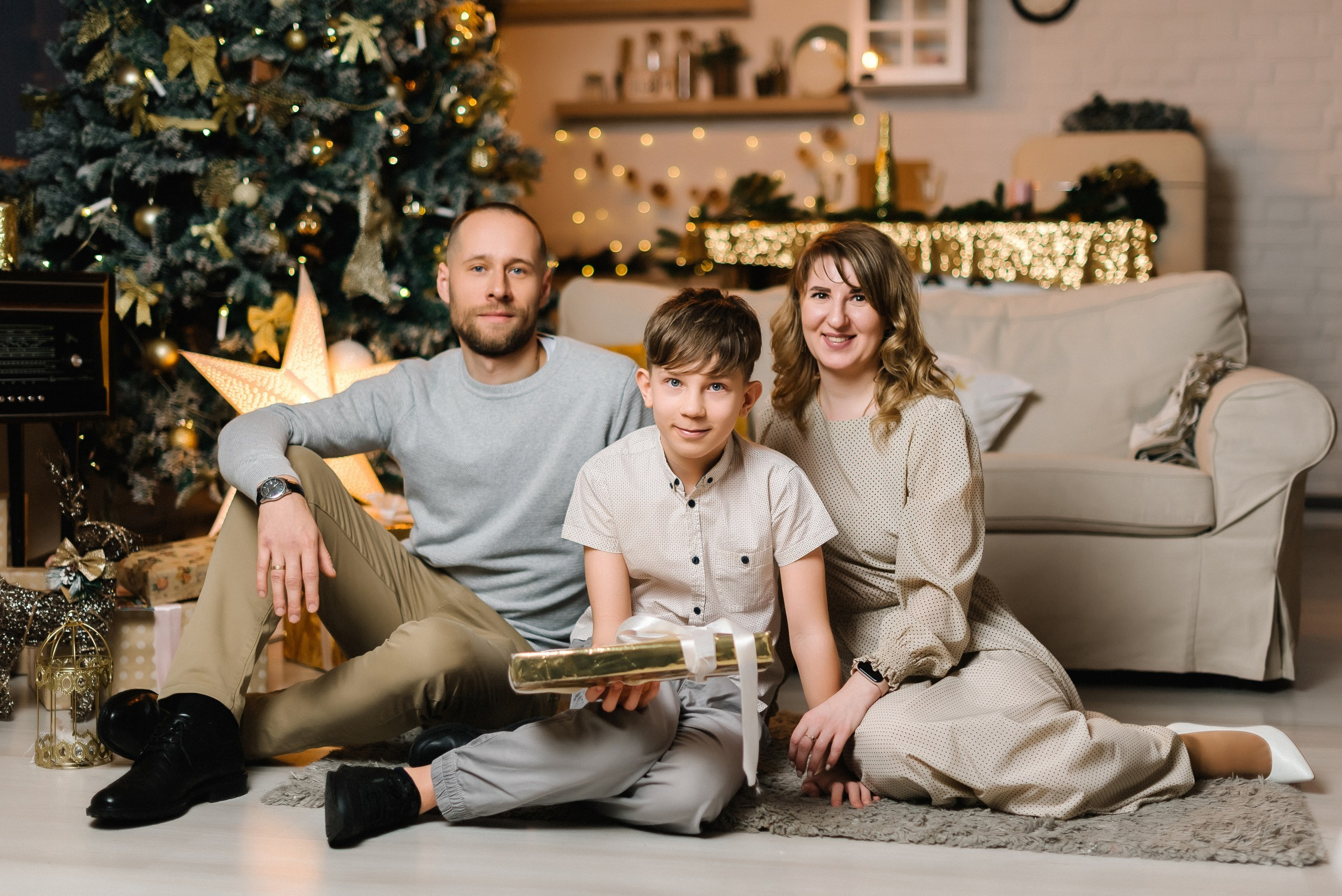 Новгодняя история большой семьи. Фотограф в Самаре Мария Шерер