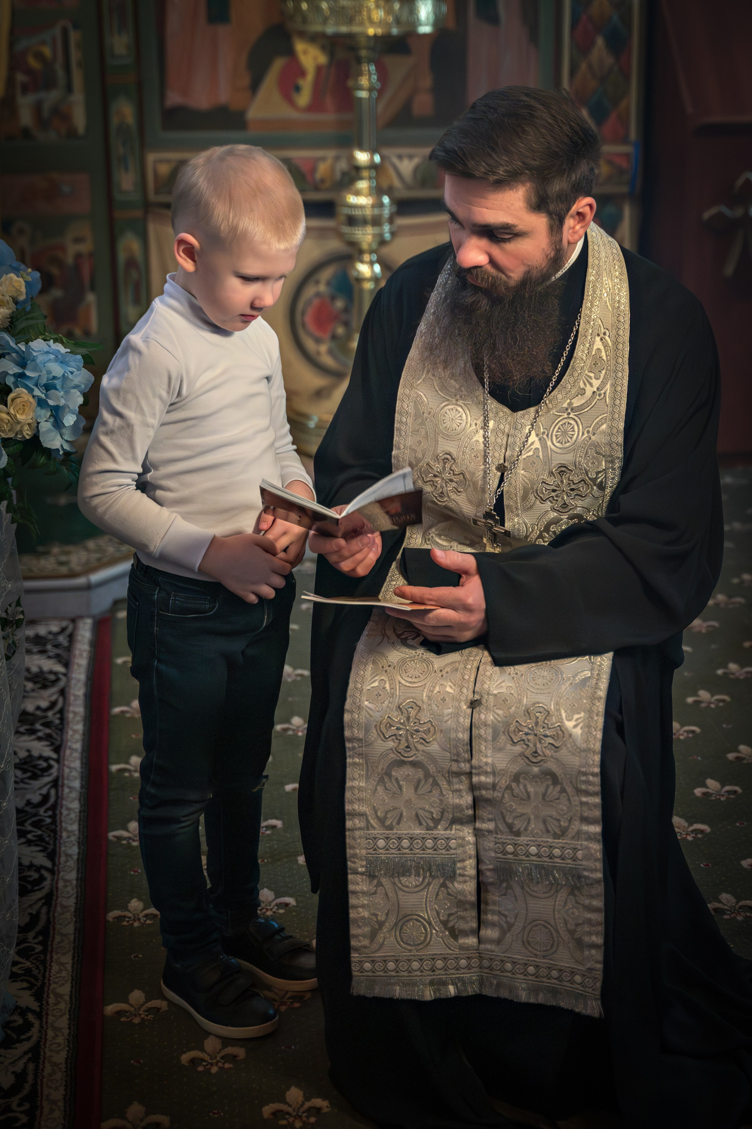 Крещение в Никольском храме д. Островцы