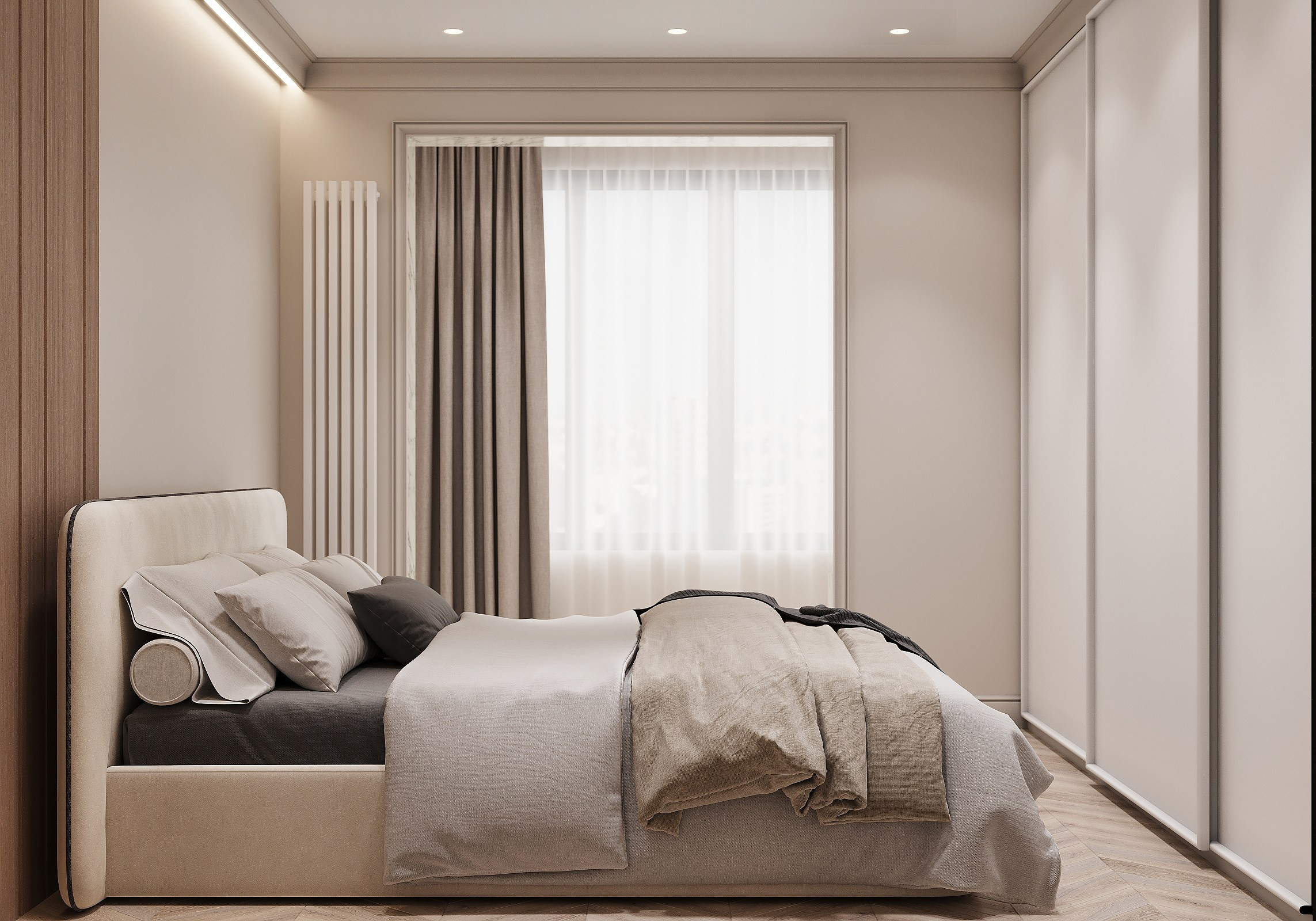 Дизайн-проект однокомнатной квартиры в ЖК Галактика. Дизайнер интерьера квартир и частных домов