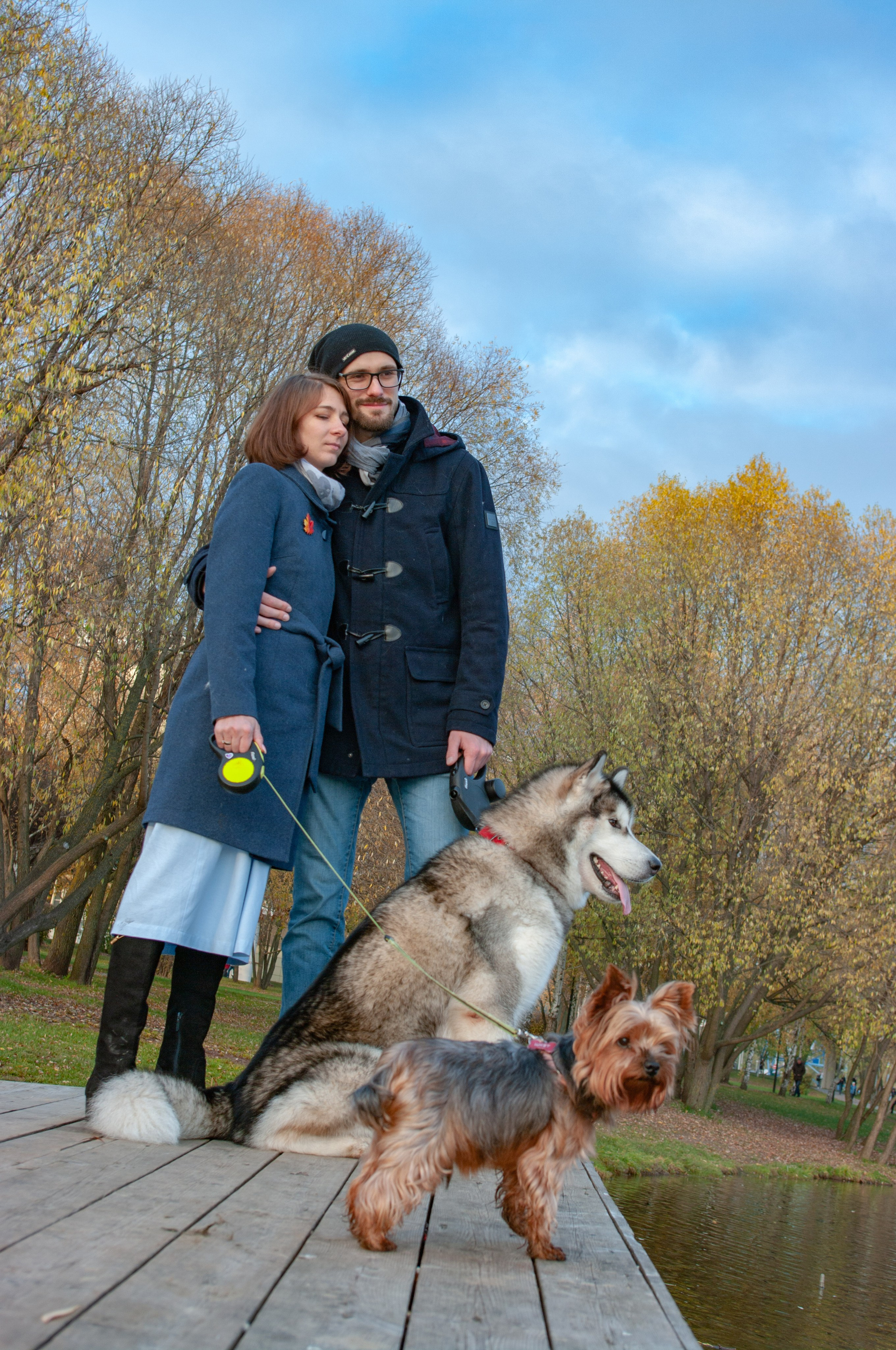 Прогулка. Арсентий и Надя, Кася и Шкед. Фотограф в Москве Леонид Калесник