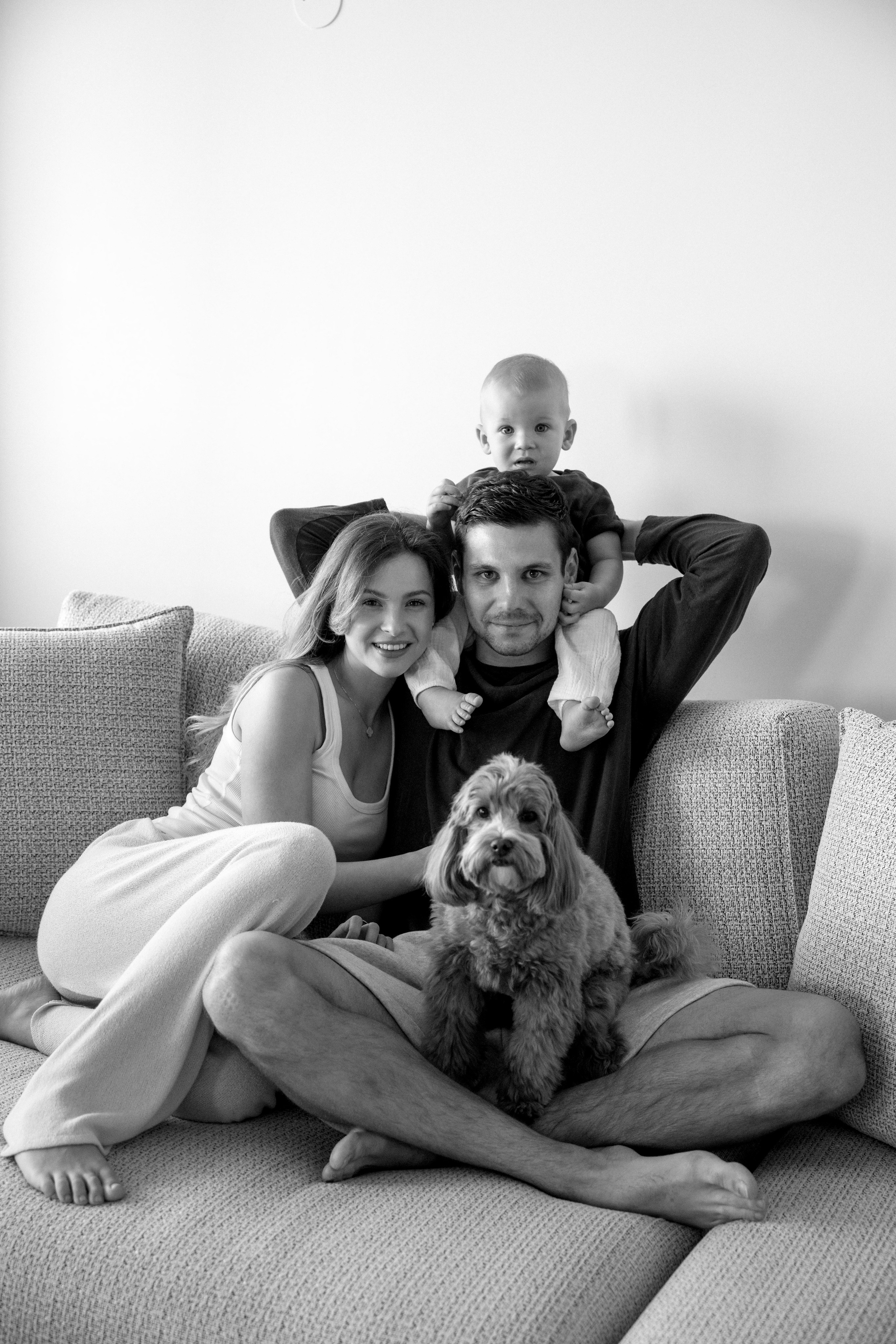 One year old at home. Wedding and family photographer