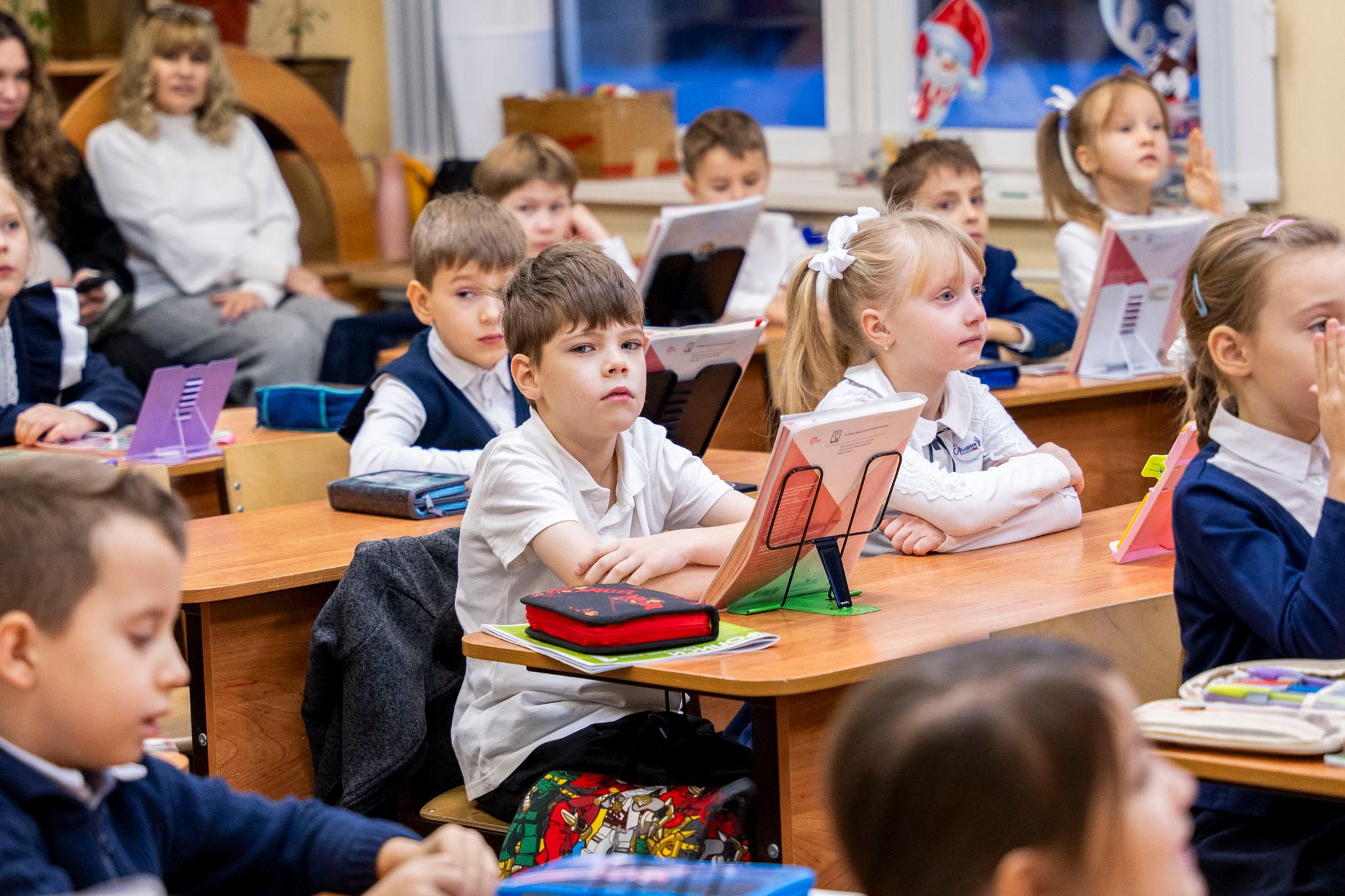 Открытый урок в 1 классе. Фотограф Юлия Попова