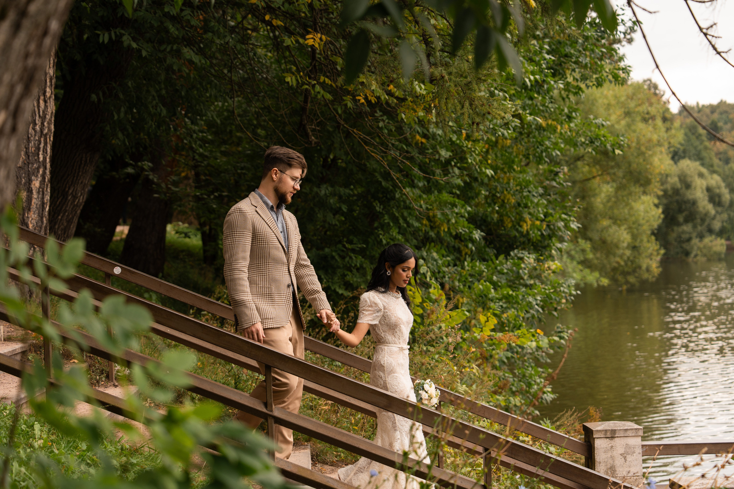 Максим и Харша, Царицыно. Свадебный фотограф в Москве Анна Полушина