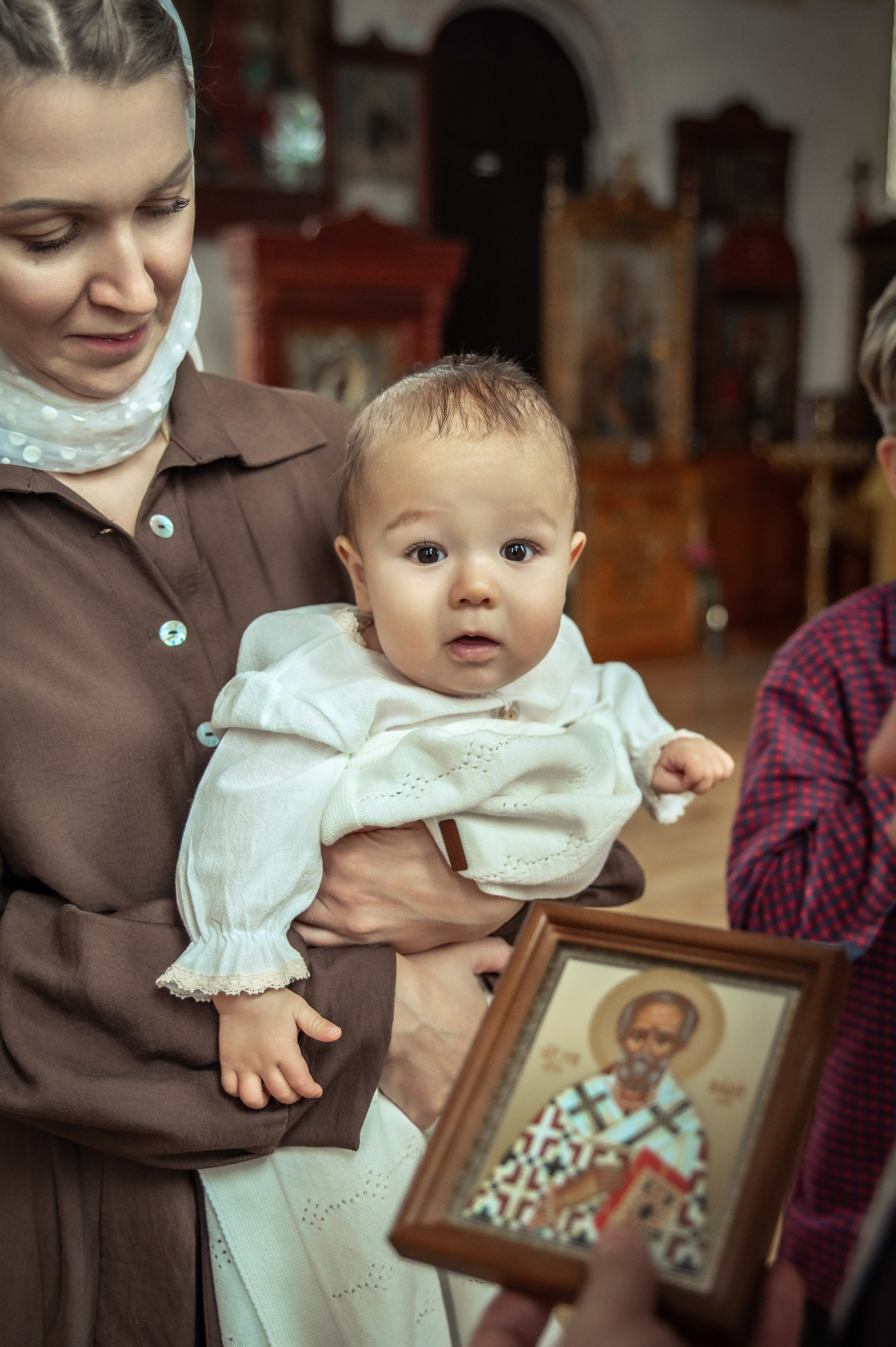 Таинство Крещения Геннадия, Храм Николая Чудотворца Краснослободск. Церковный, семейный и репортажный фотограф Волгоград, Волжский