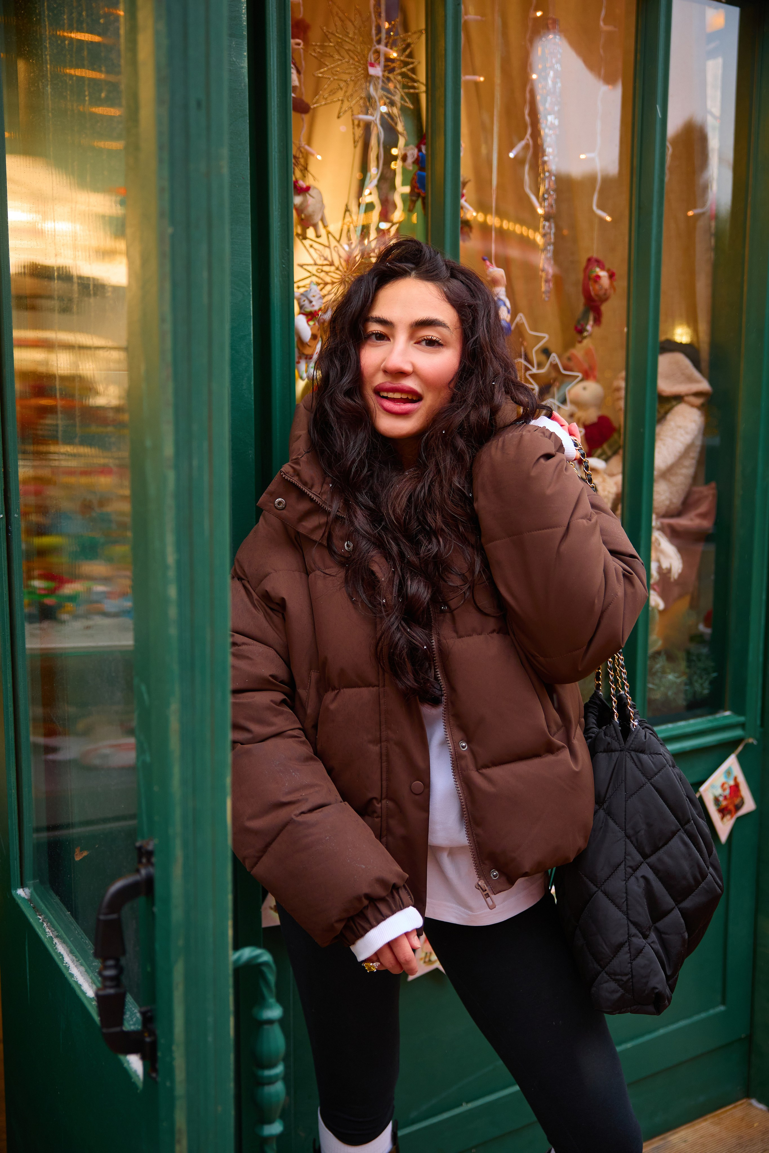 Зимняя уличная фотоессия. Фотограф Москва Карпова Евгения