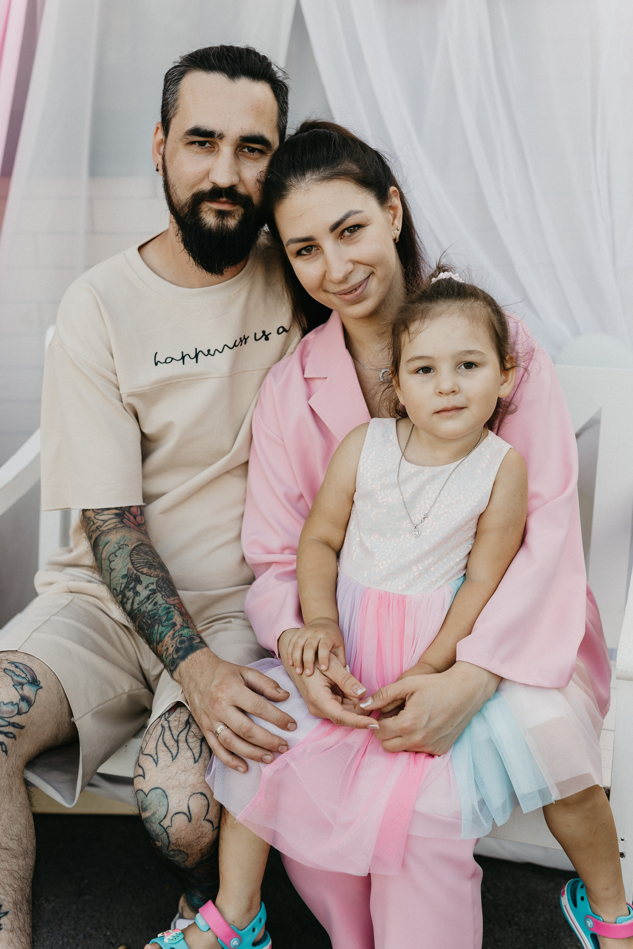 Настя и Ильдар (Карине 3 года). Семейный фотограф в г. Ростову-на-Дону Козлова Евгения