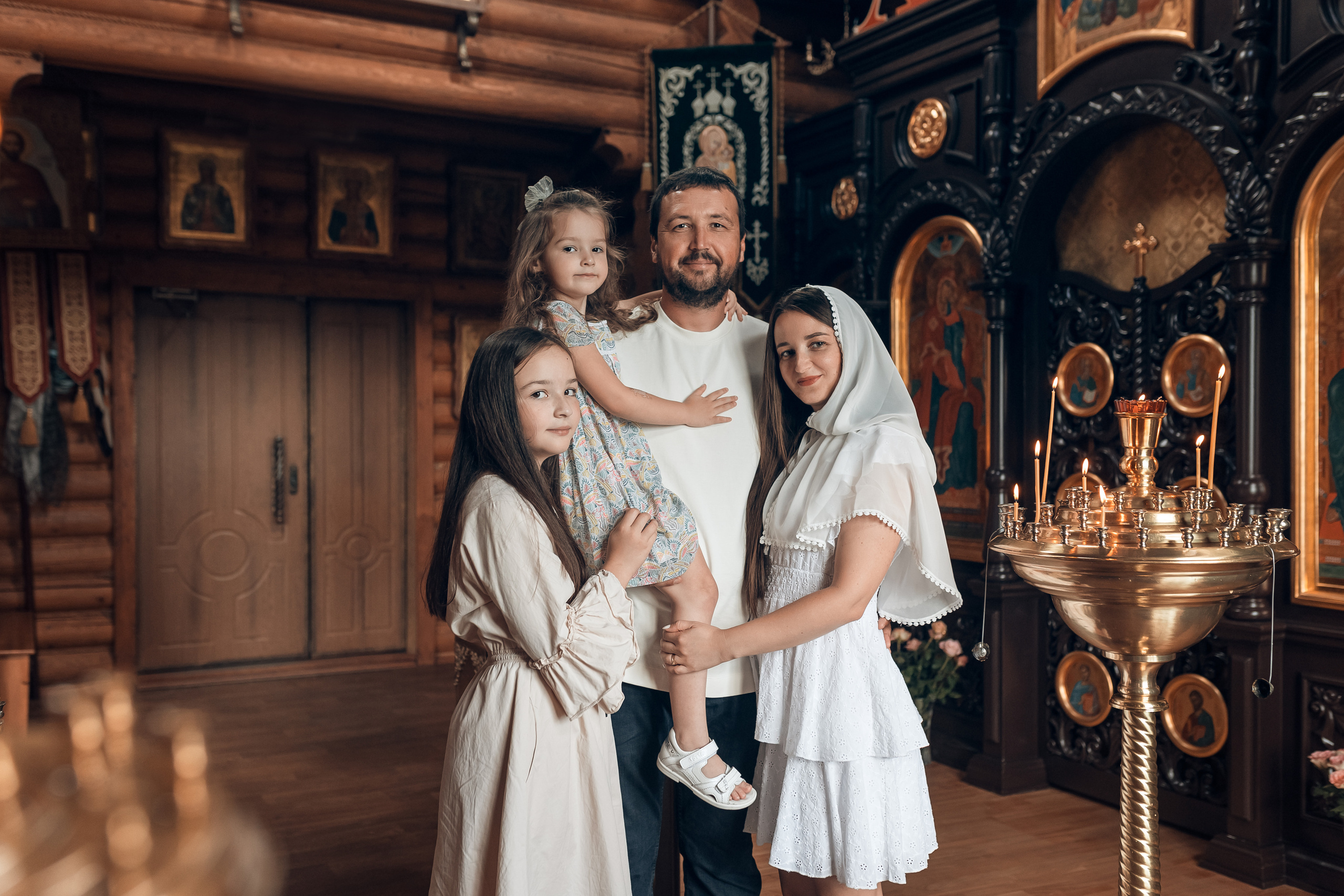 Крещение Юли. Семейный фотограф в г. Ростову-на-Дону Козлова Евгения