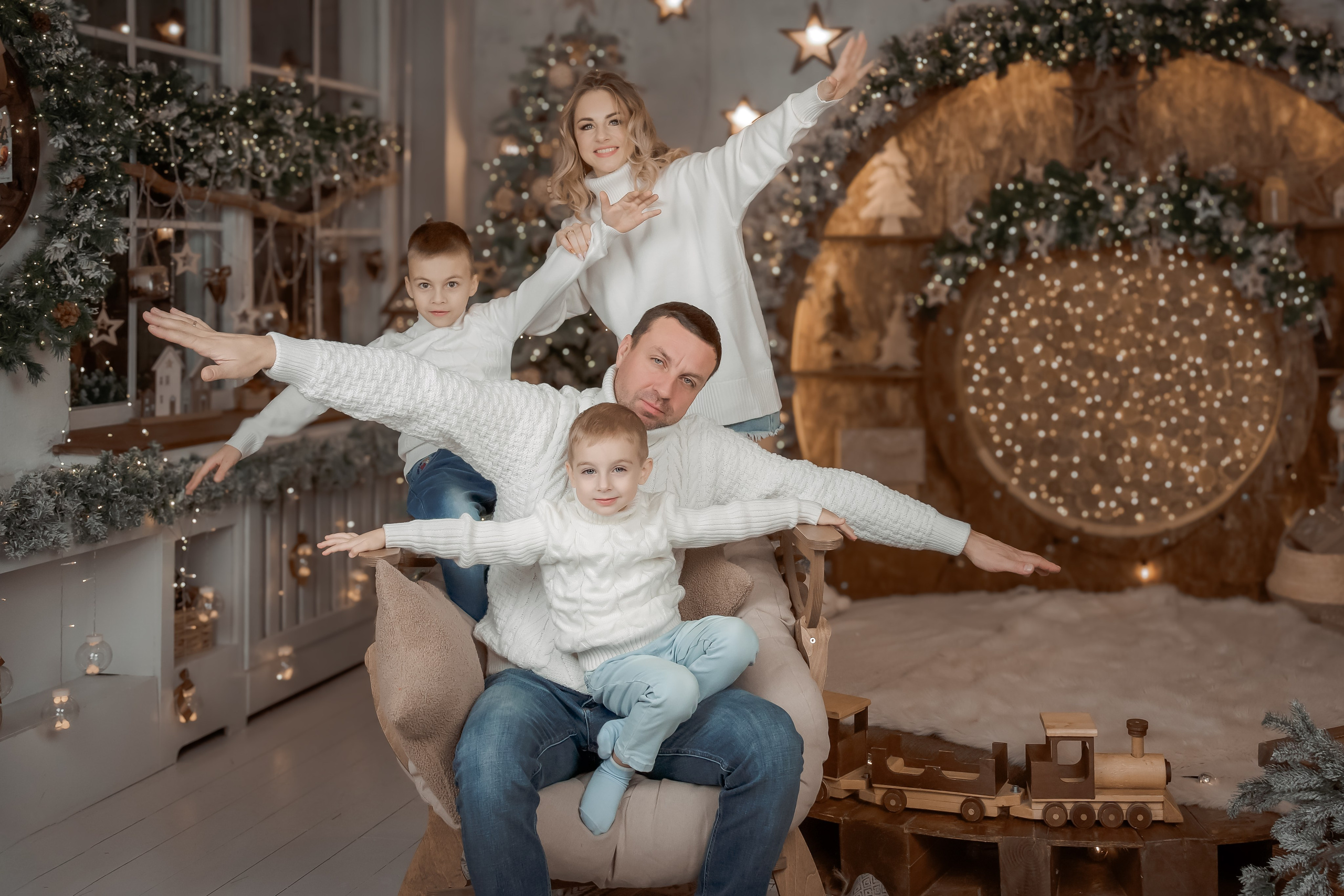 Новогодняя семейная фотосессия. Марина Суздаль семейный и детский фотограф в Москве и Подмосковье
