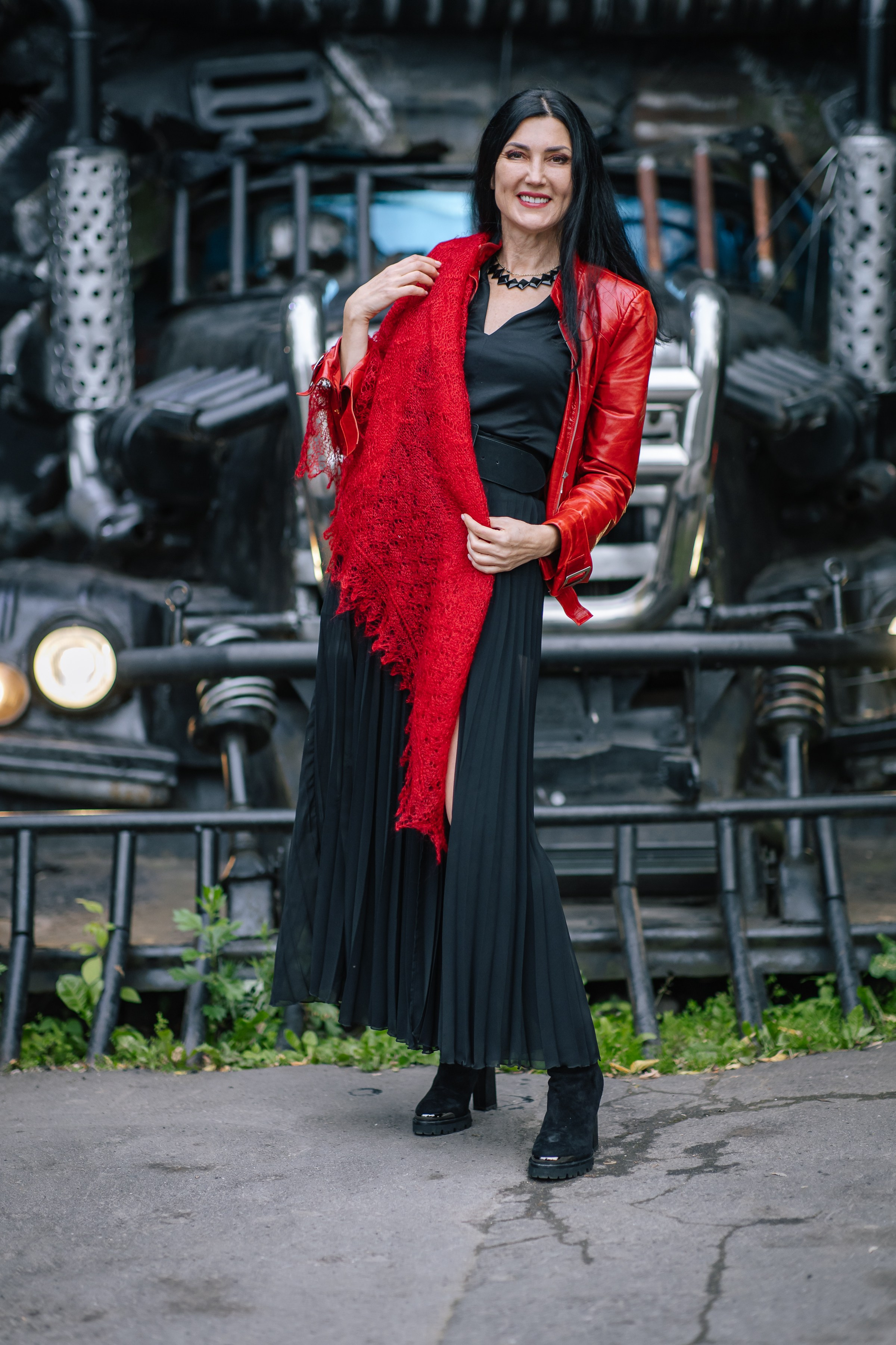 Фотосессия «Танцы с волками» в байк центре Ночных волков. Коллекционер и искусствовед Олеся Ястребова