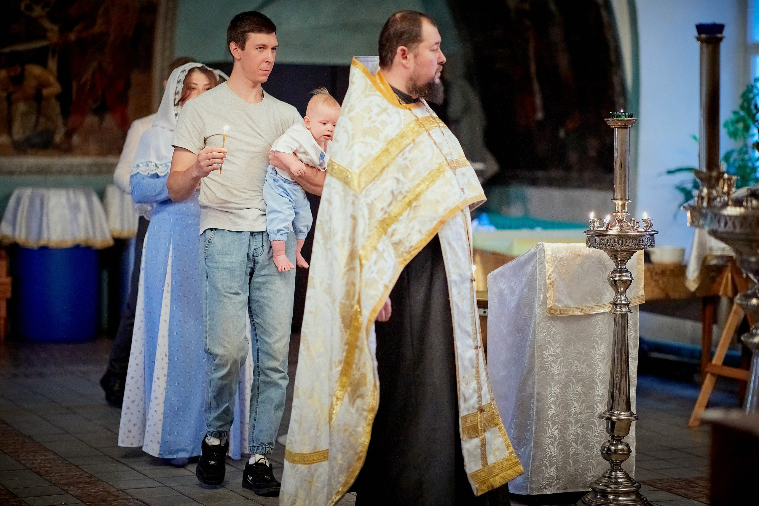 Крещение Егорушки. Семейный и детский фотограф в Ярославле Юлия Галашина