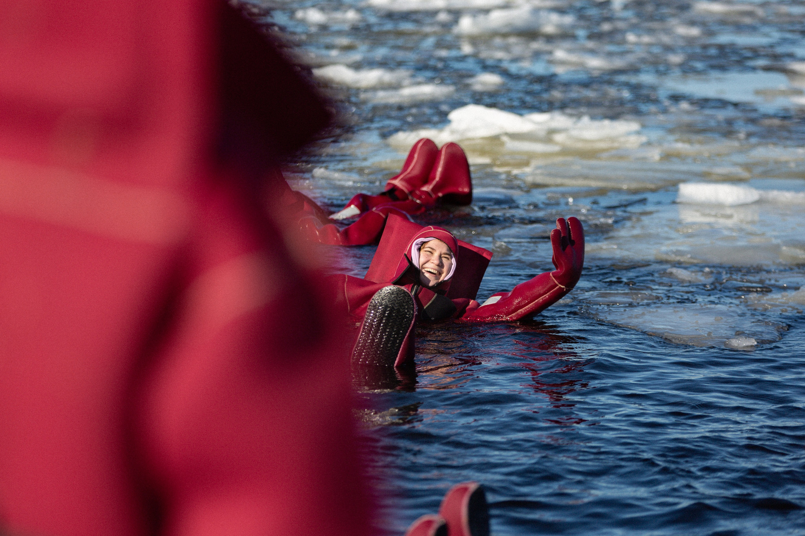 Ice floating. Снимаю съемки