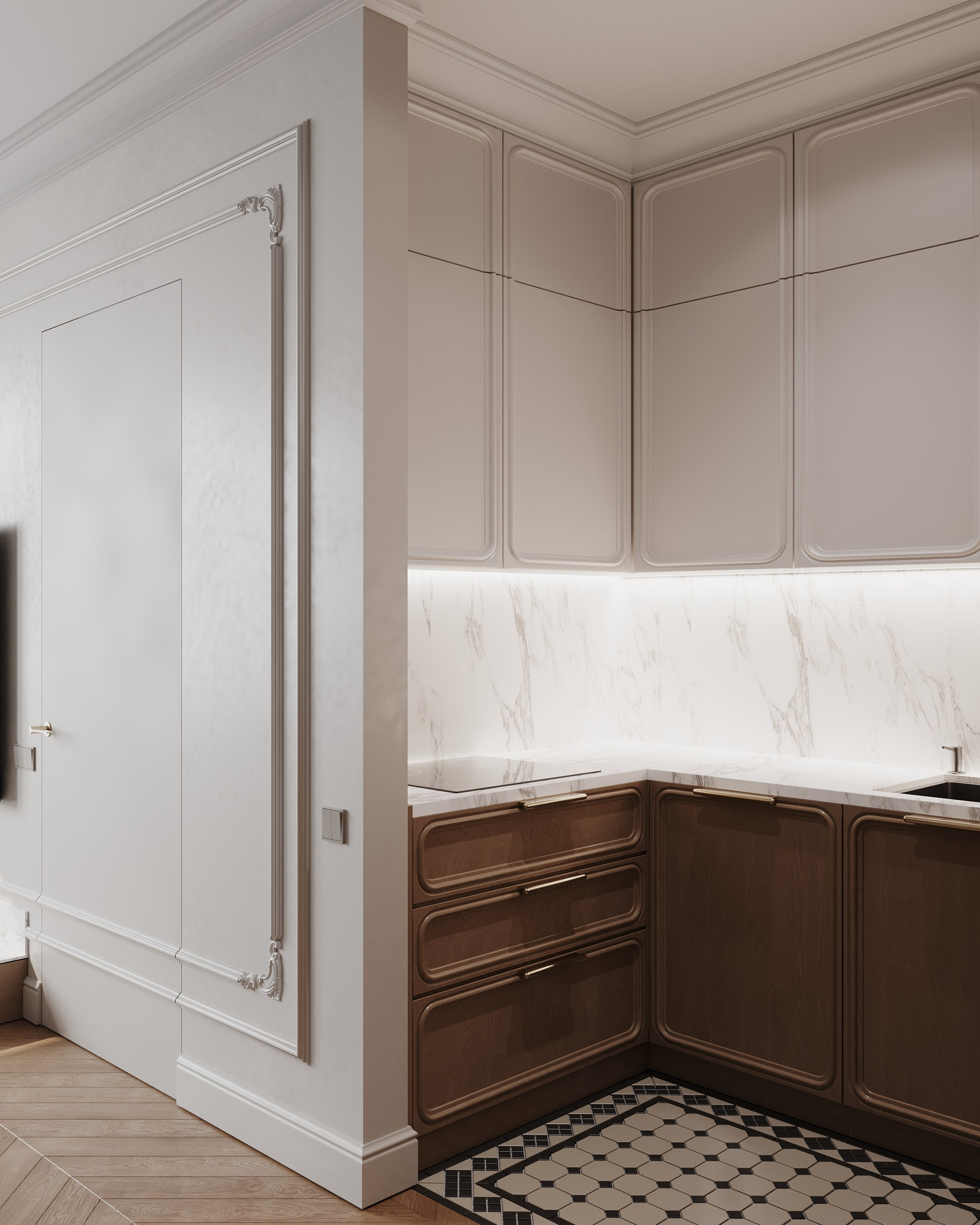 ЖК Легенда Московский 65 106 кв.м, г. Санкт-Петербург. 3d визуализатор Анастасия Науменко