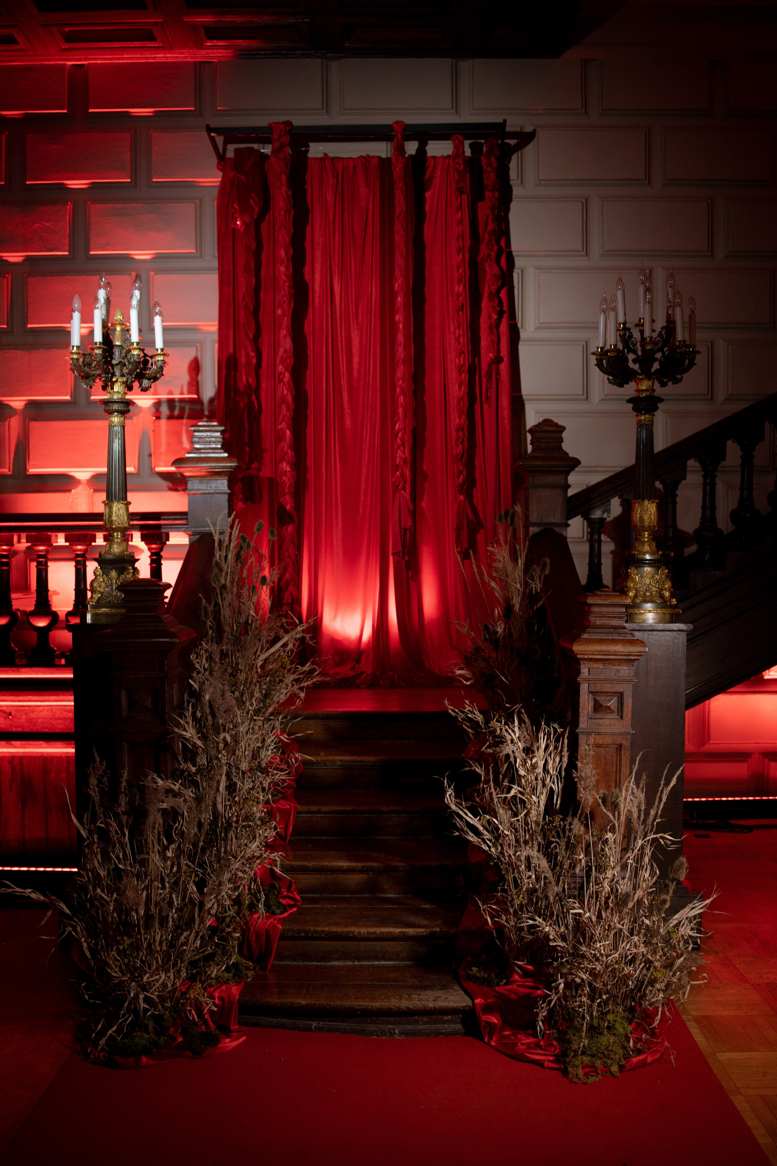 Новогодний корпоратив в фольклорном стиле. Особняк Лемана. Оформление свадеб, декор свадеб Вера Маркова, Москва