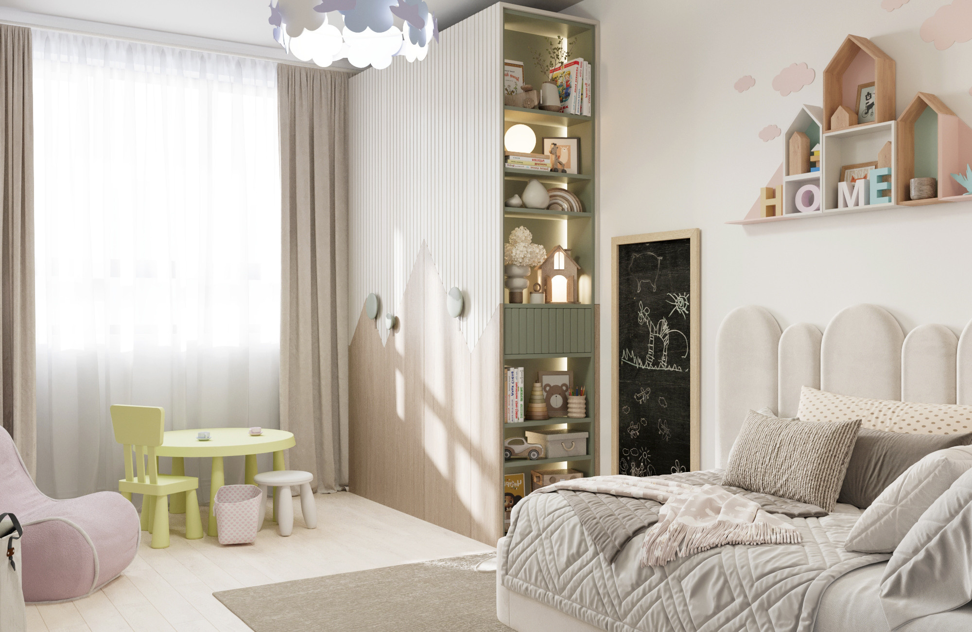 Детская. Intoo.ru — Дизайн интерьера в Москве. Частный дизайнер Роман Королев