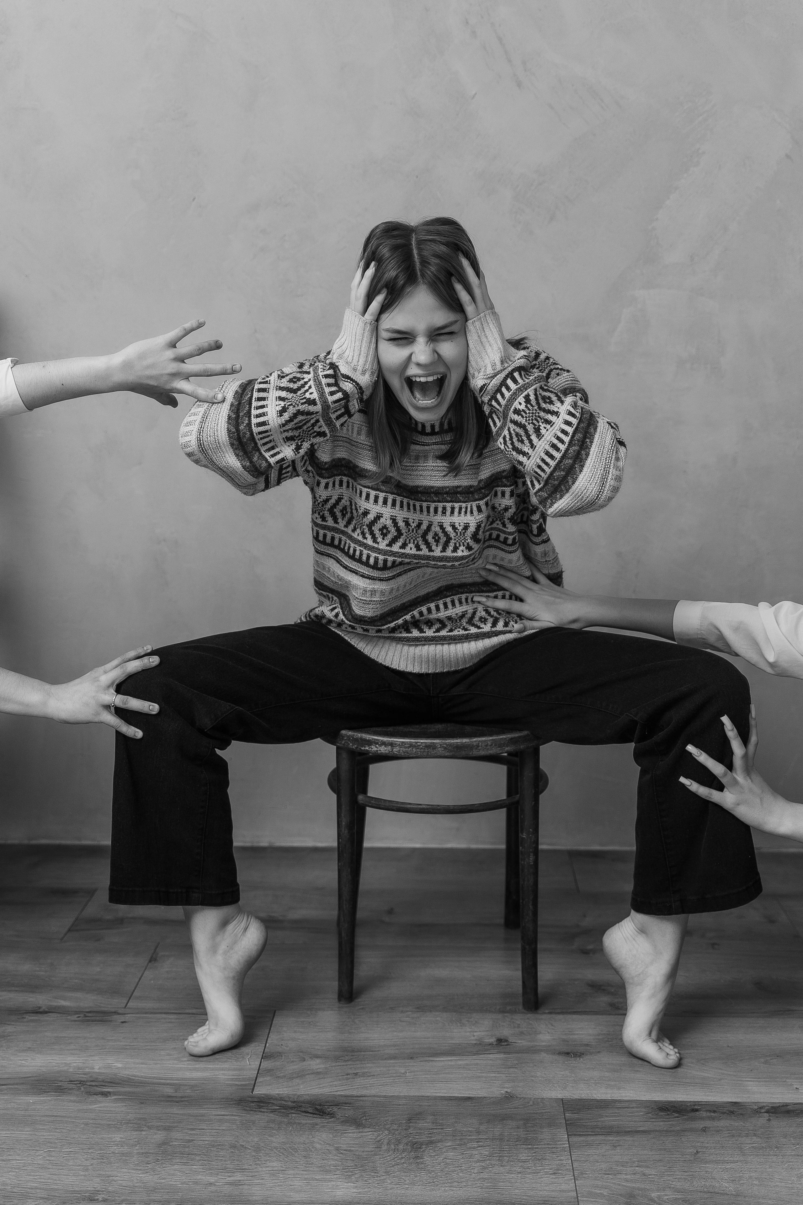 Бабушка и внучки. ВАША СЕМЕЙНАЯ ФОТОСТУДИЯ