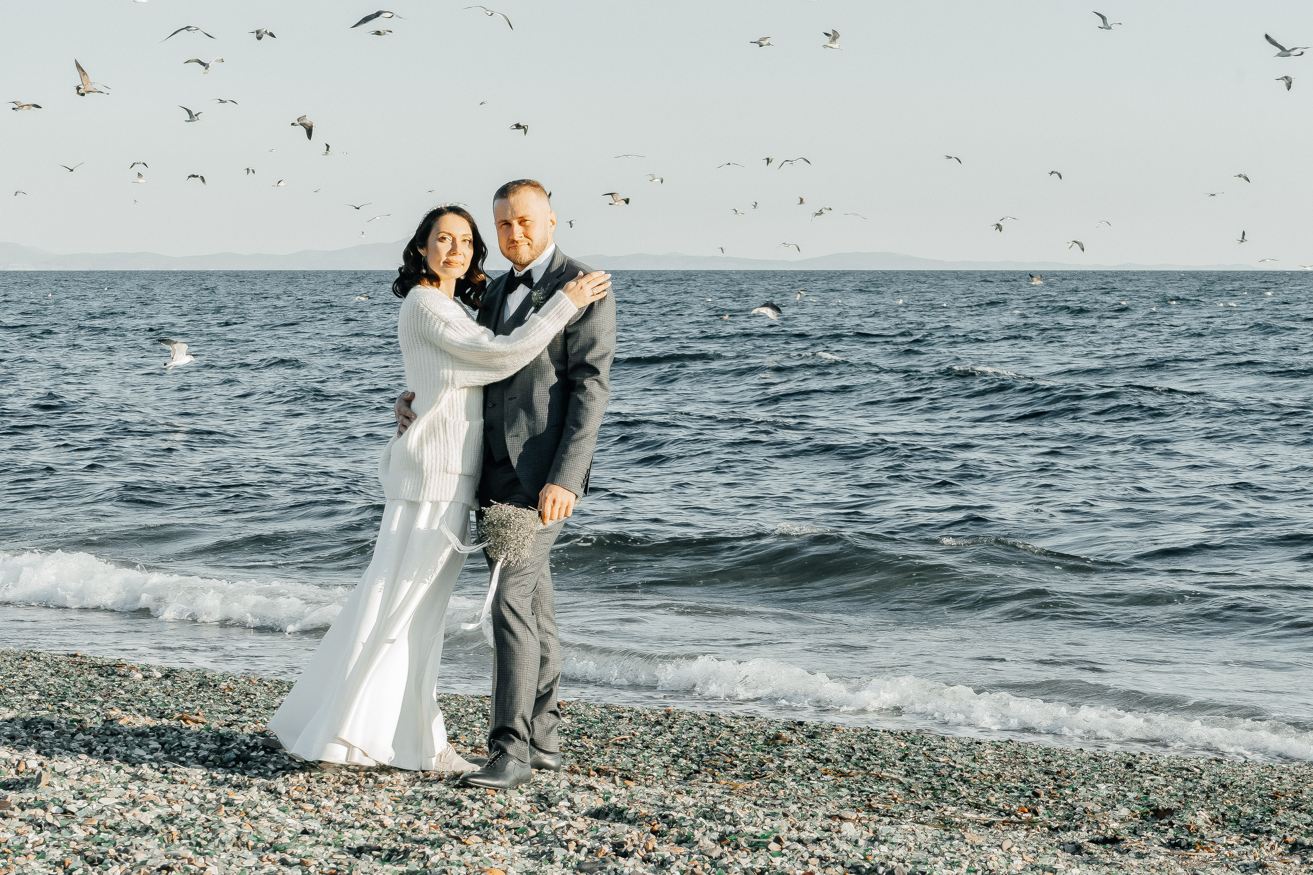 съемка возле моря