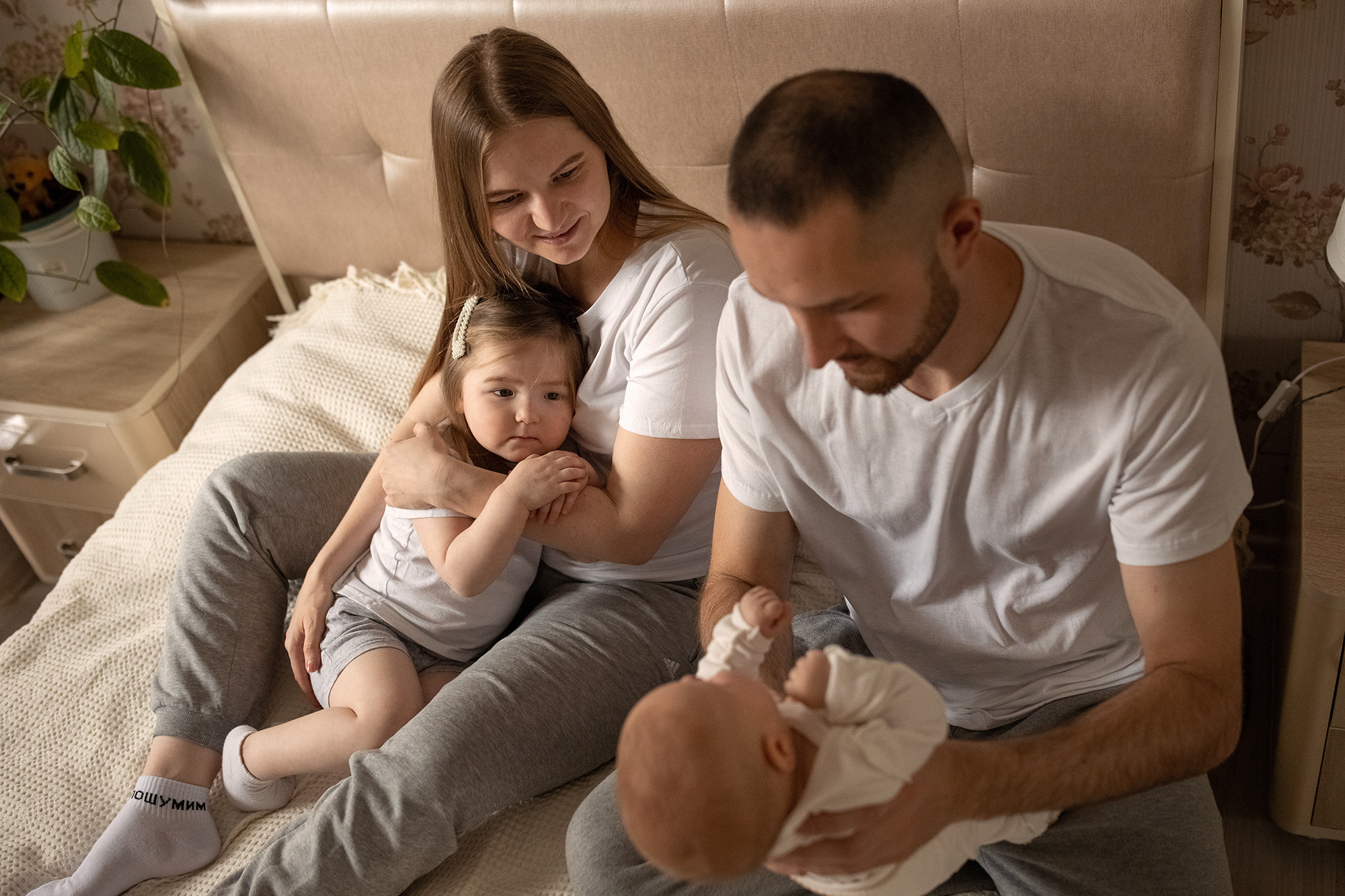 Домашняя семейная фотосессия. Семейный и детский фотограф в Перми Мария Карабатова